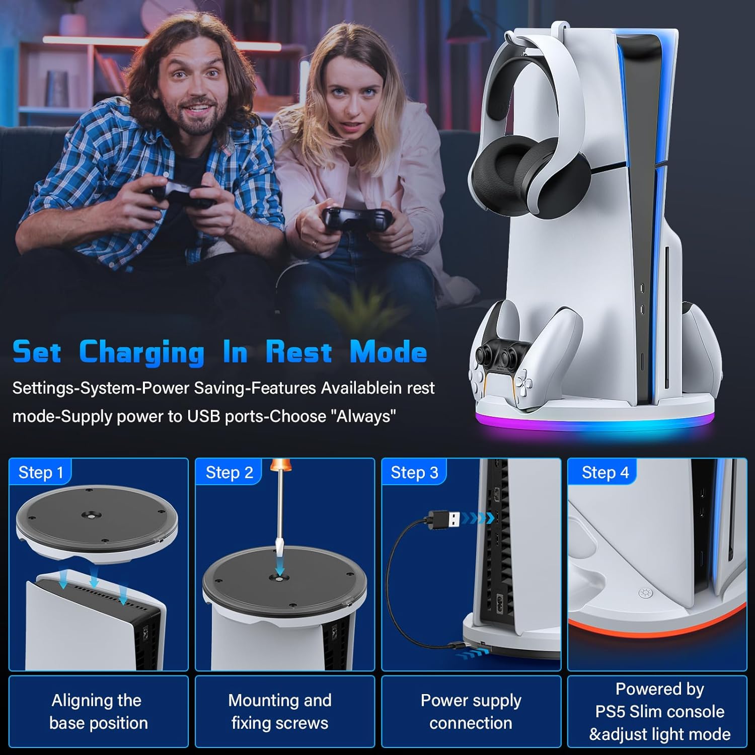 PLAYMAX PS5 SLIM CHARGING STAND