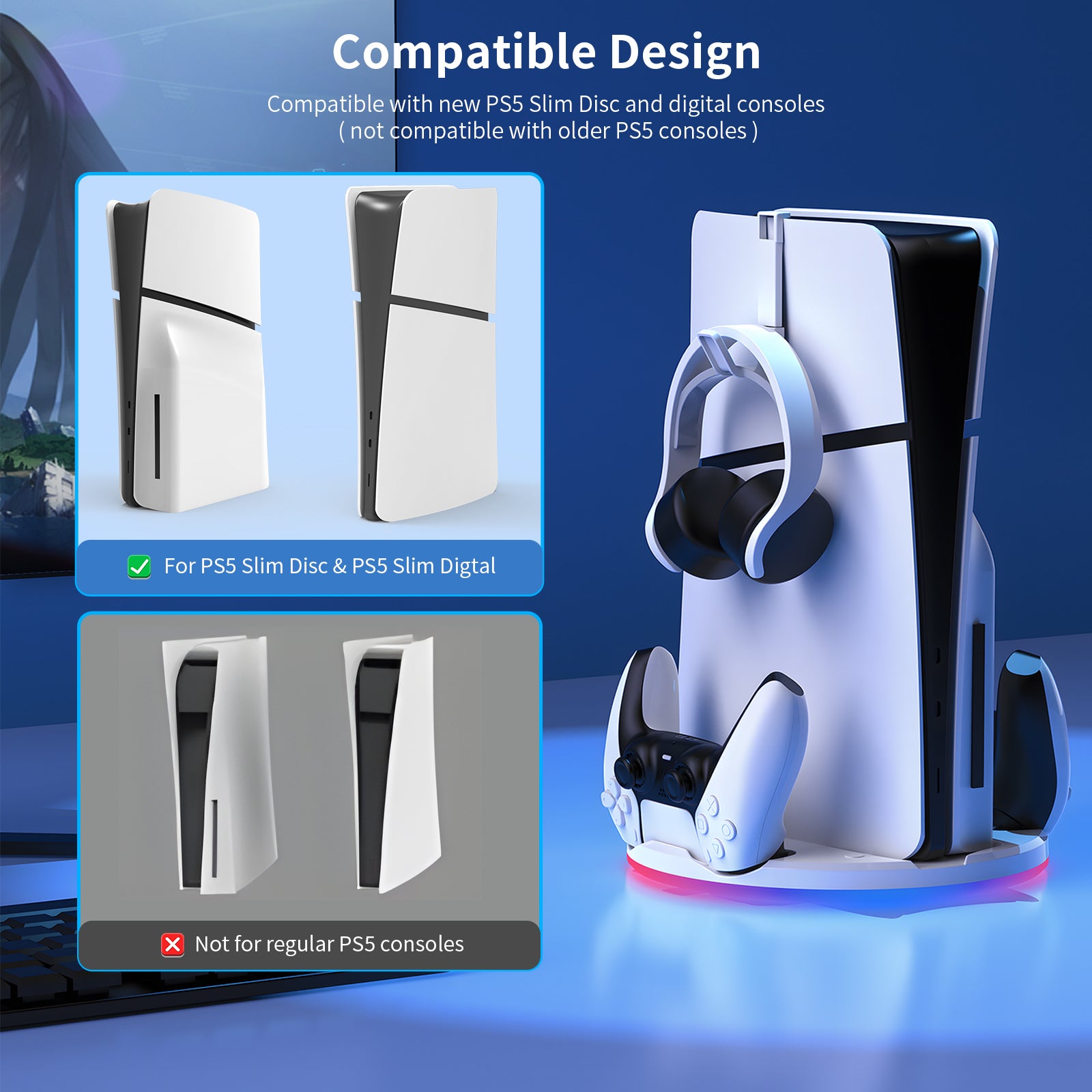 PLAYMAX PS5 SLIM CHARGING STAND