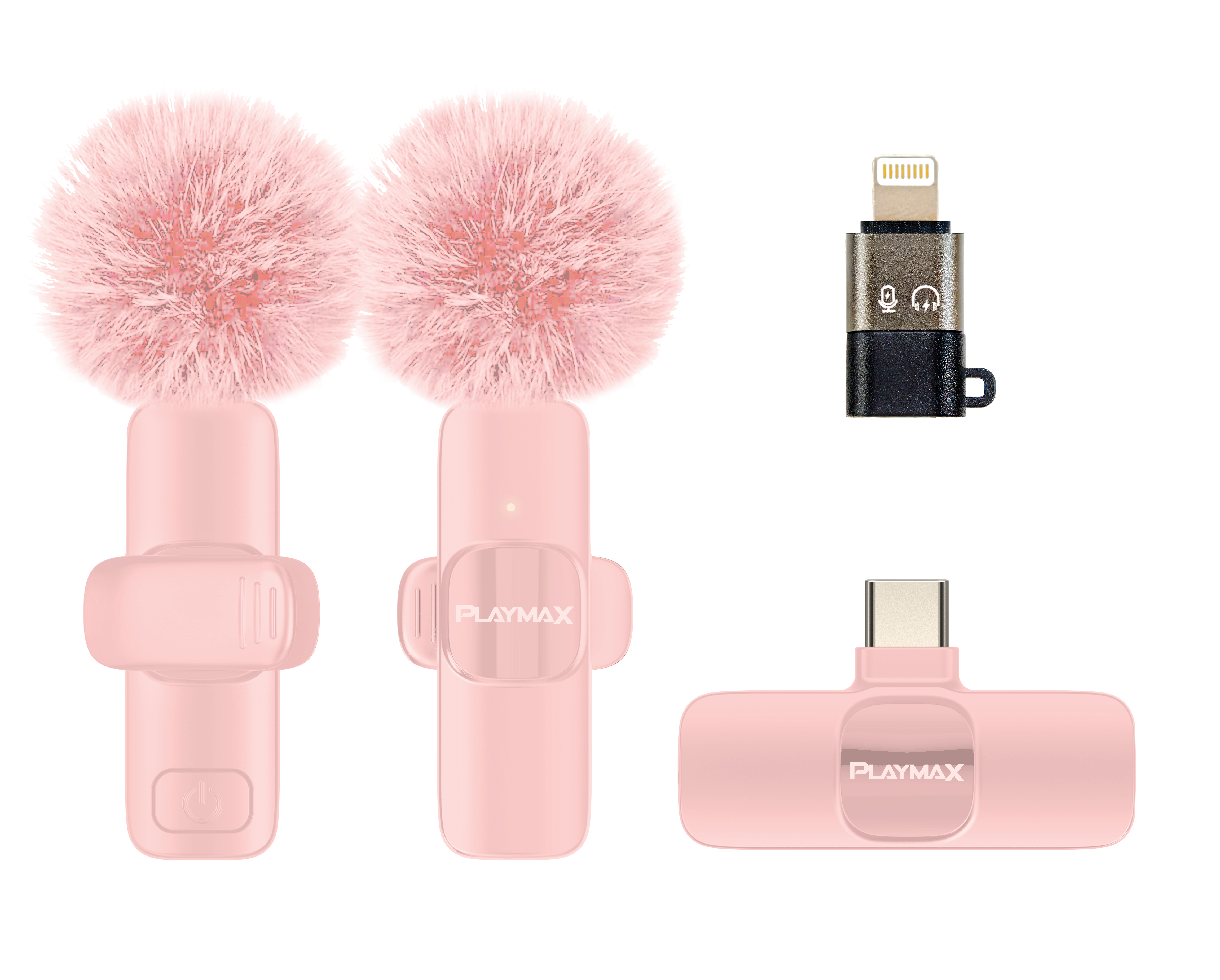Playmax Wireless Mini Livestream Microphone Pink