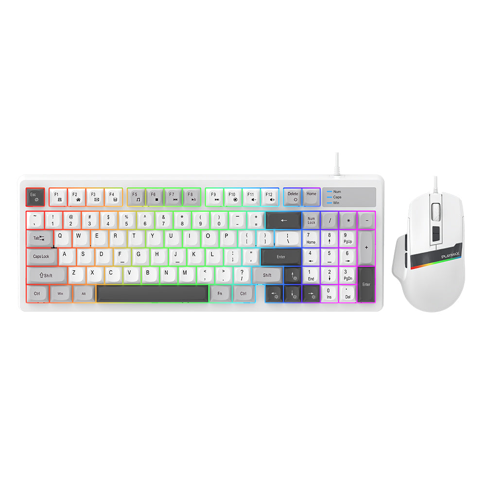 Playmax STRIKE Grey Keyboard & Mouse Bundle