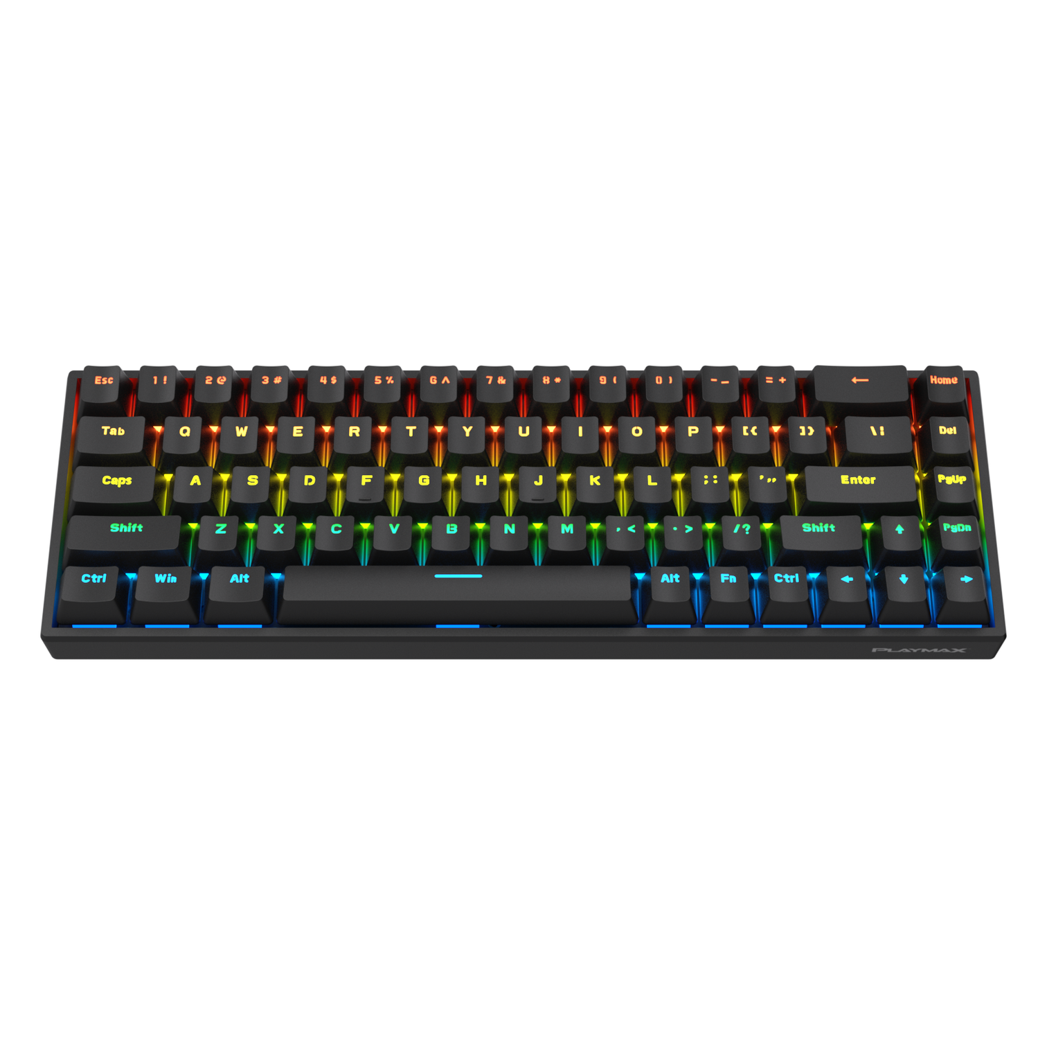 PLAYMAX MINI MECHANICAL GAMING KEYBOARD - BLACK