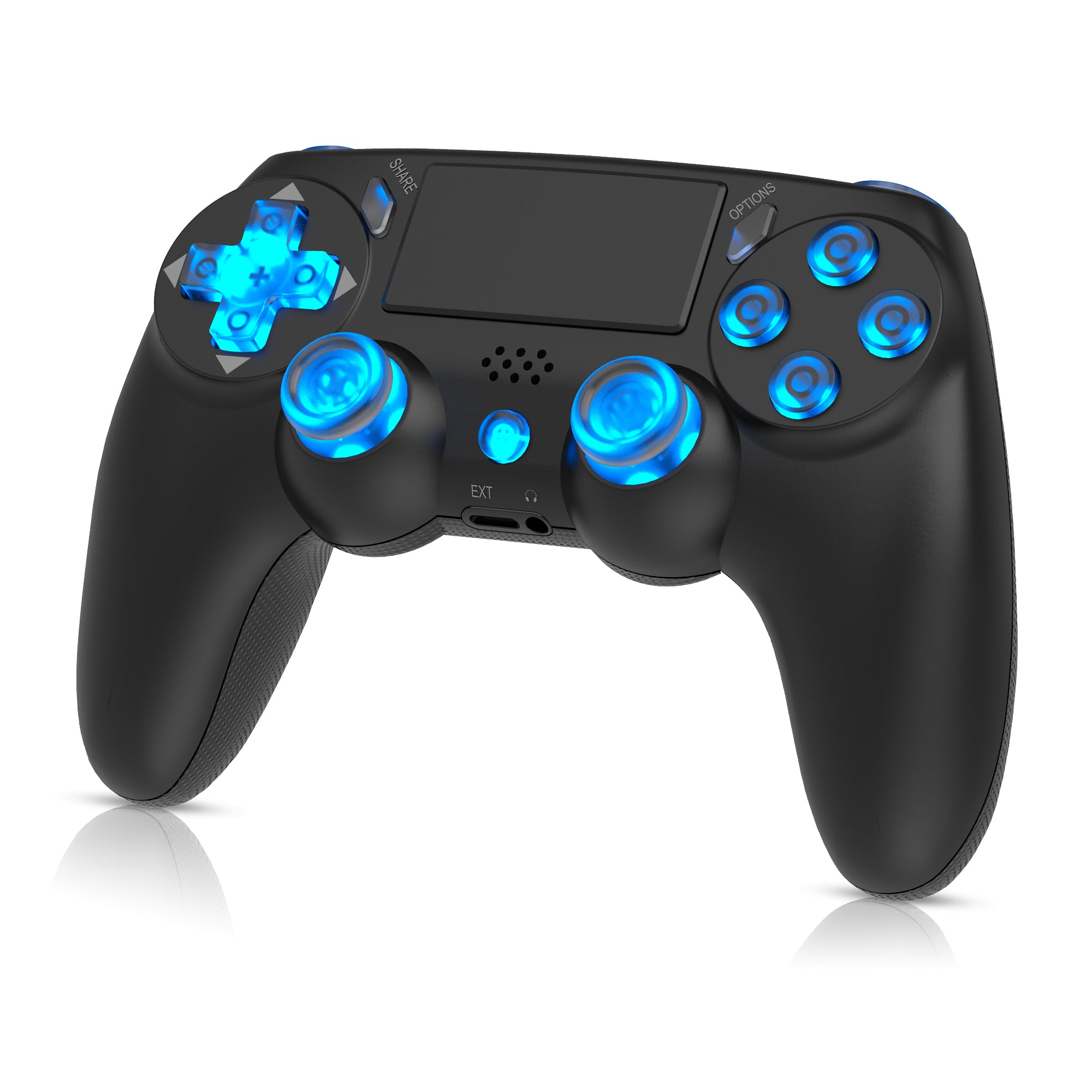 PLAYMAX PS4 / PC WIRELESS CONTROLLER - BLACK RGB