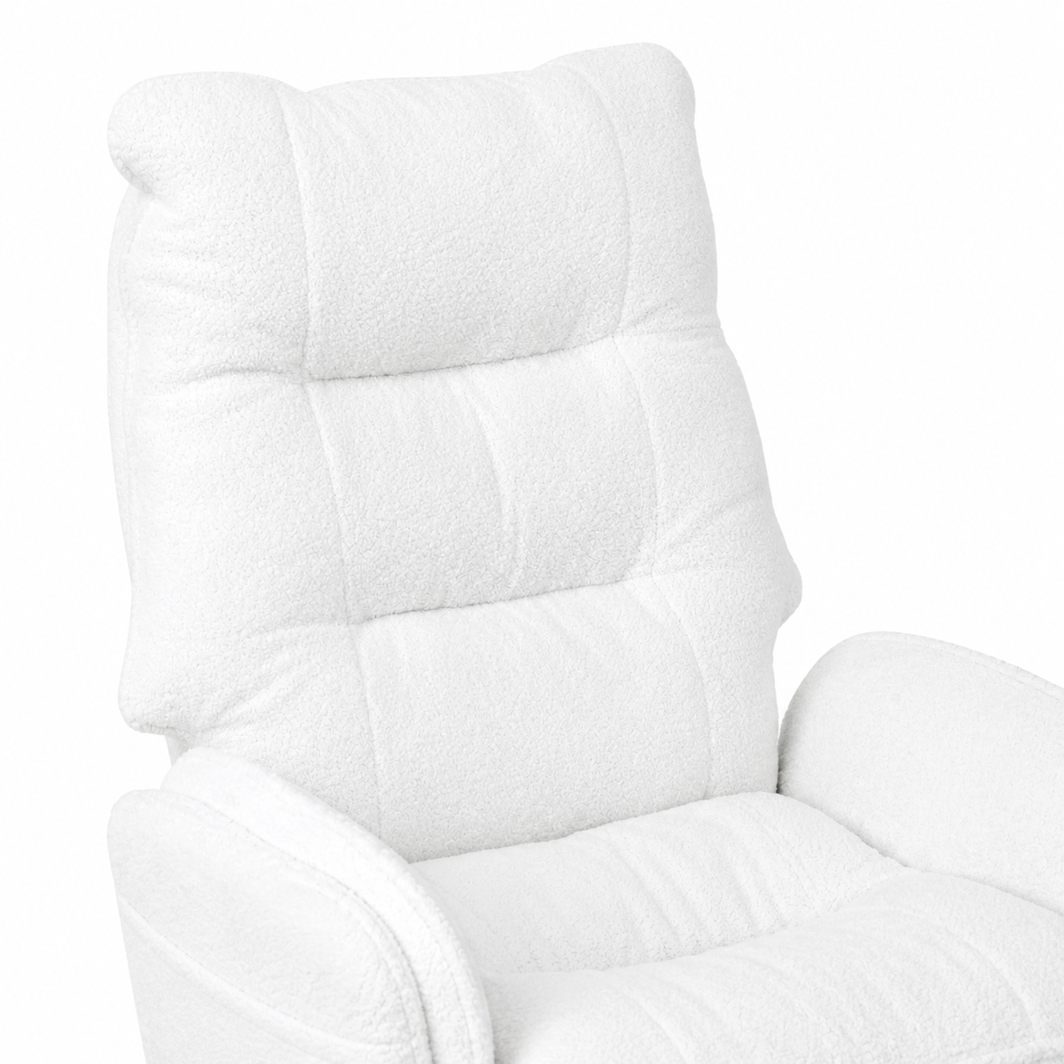 Playmax Studio Cloud Gaming Chair Cross Leg Teddy White