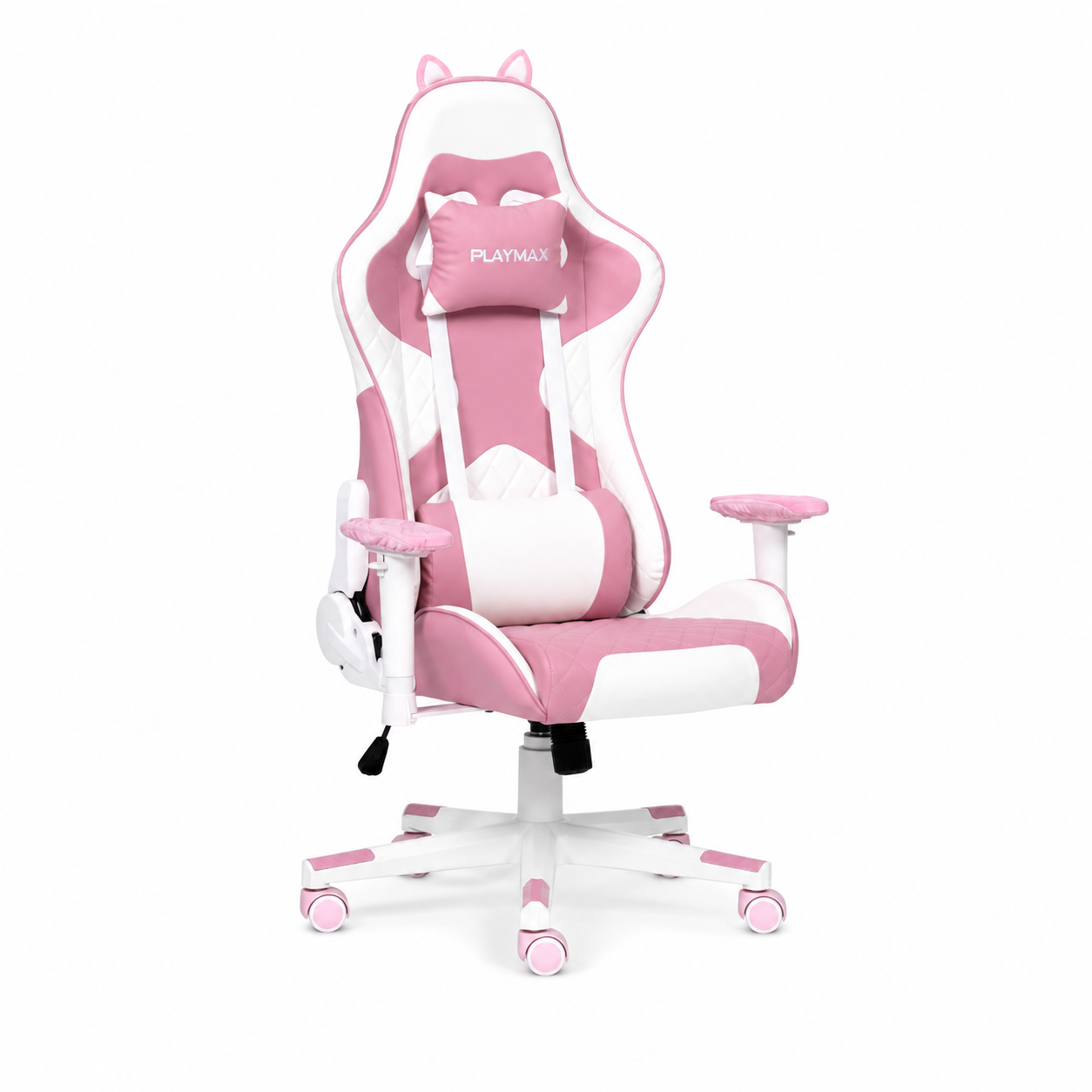 Playmax Studio Cat Gaming Chair Pink/white