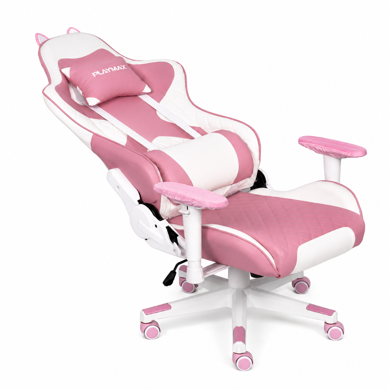 Playmax Studio Cat Gaming Chair Pink/white