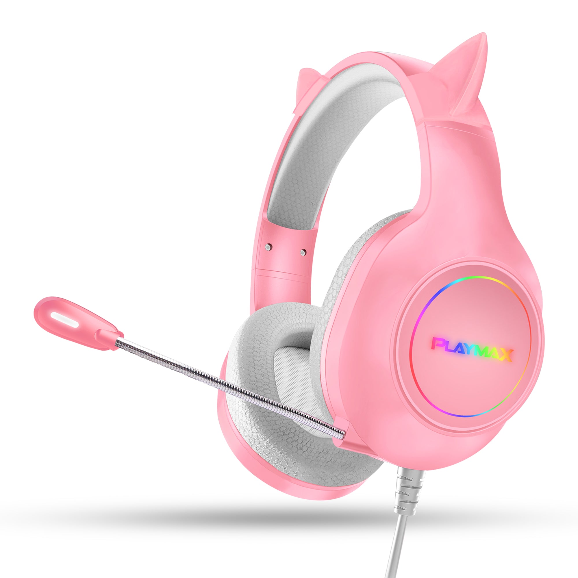 PLAYMAX CAT EAR HEADSET - PINK