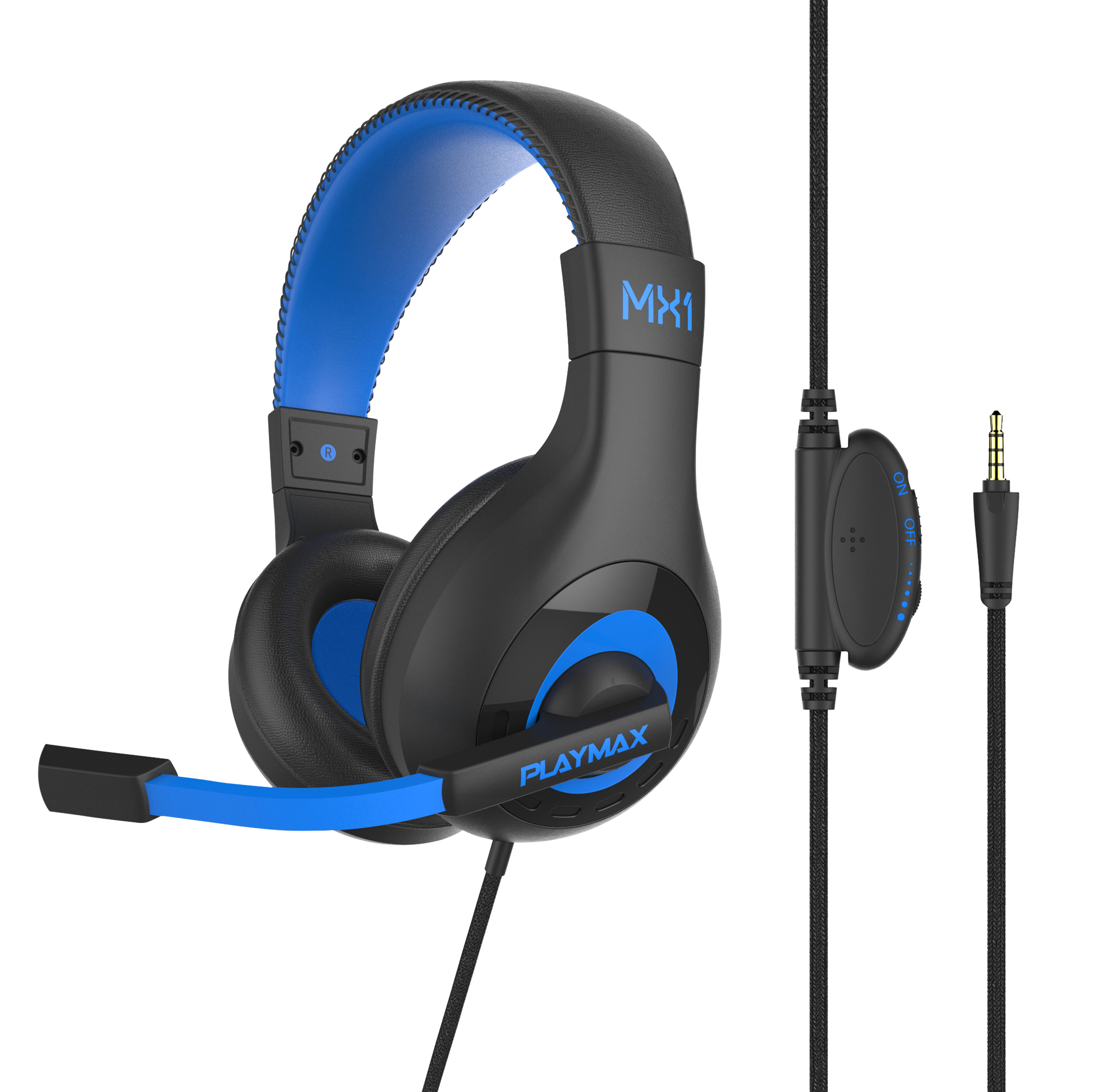 PLAYMAX MX1 UNIVERSAL HEADSET - BLUE