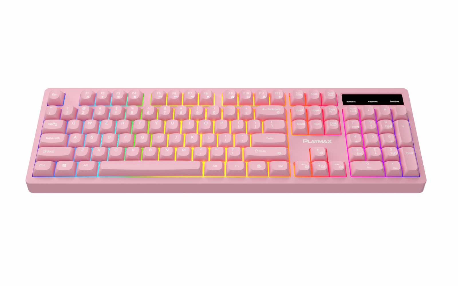 PLAYMAX PINK TABOO RGB KEYBOARD