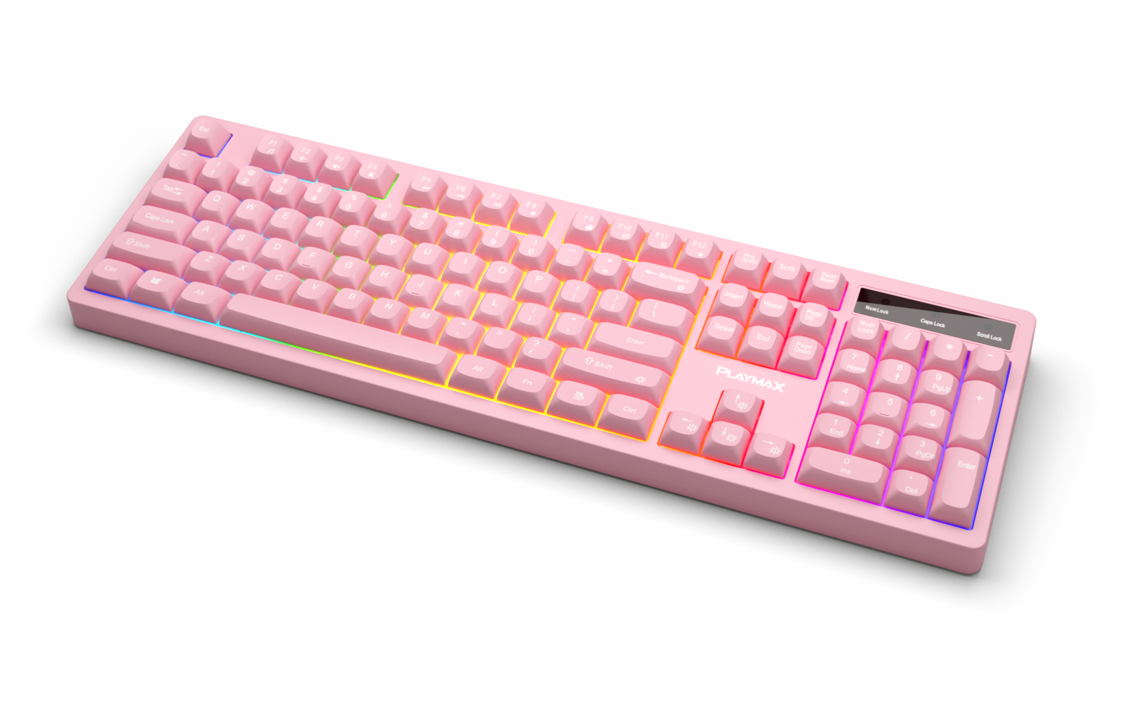 PLAYMAX PINK TABOO RGB KEYBOARD