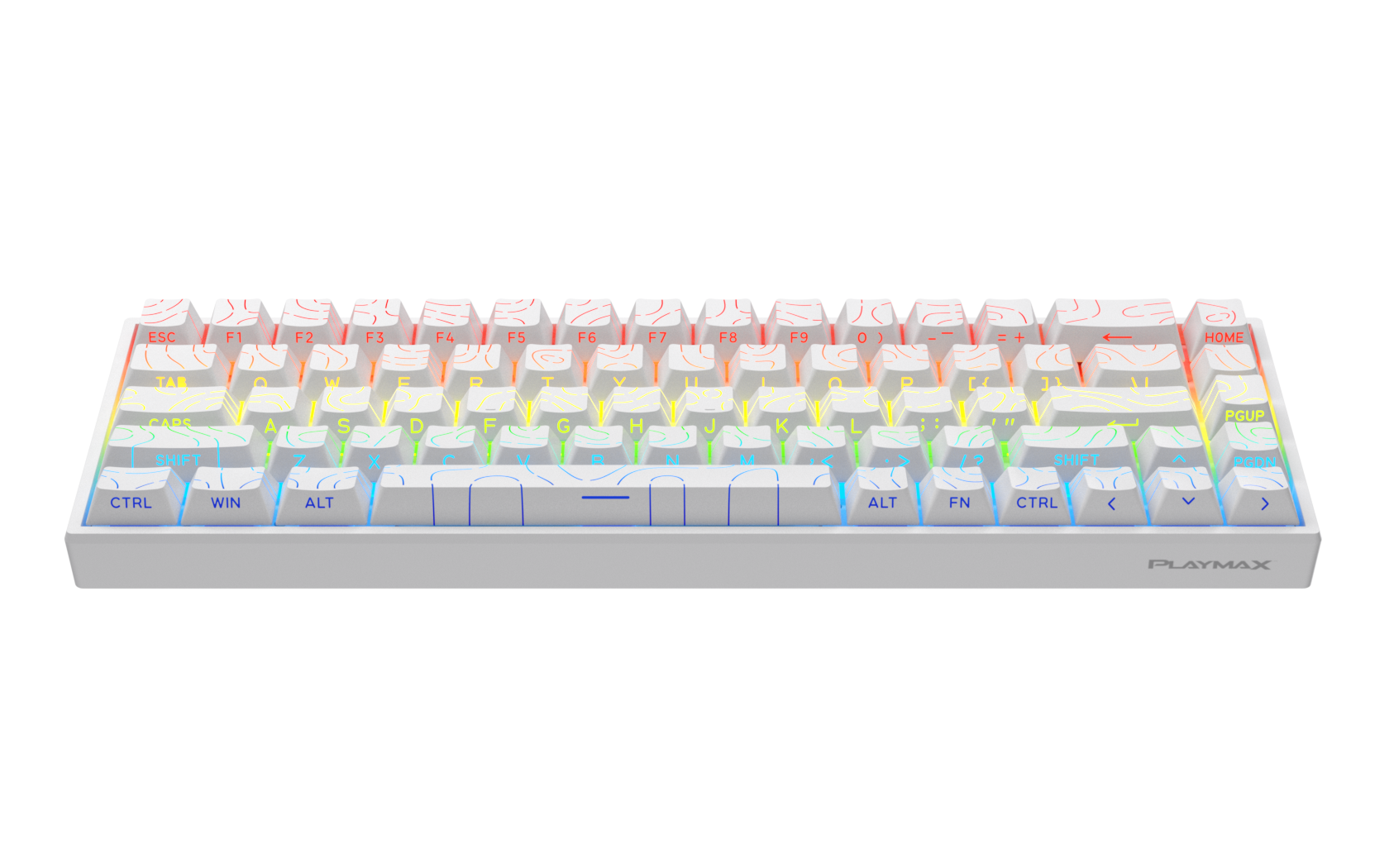 PLAYMAX MINI MECHANICAL GAMING KEYBOARD - TOPO