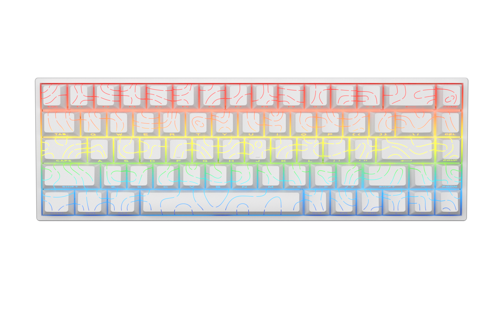 PLAYMAX MINI MECHANICAL GAMING KEYBOARD - TOPO