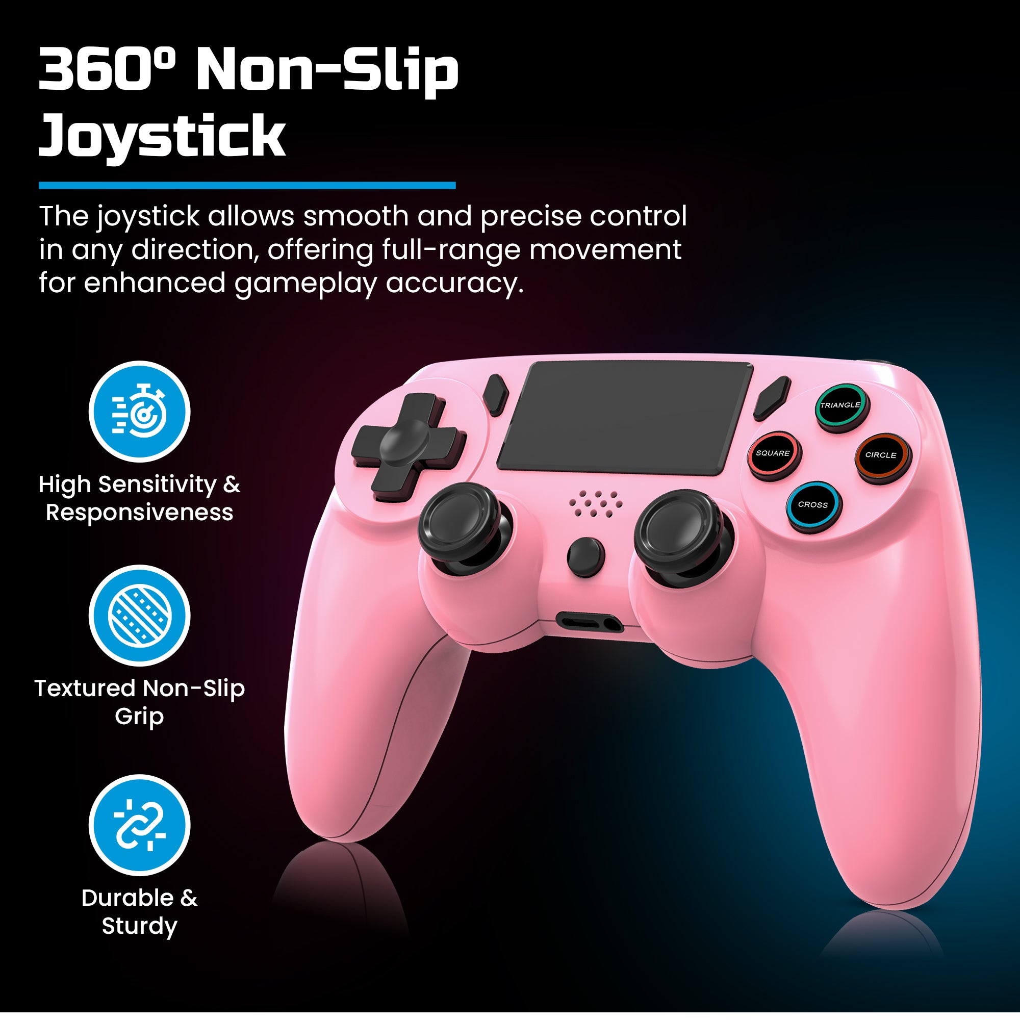 Playmax PS4 / PC Wireless Controller (Pink)