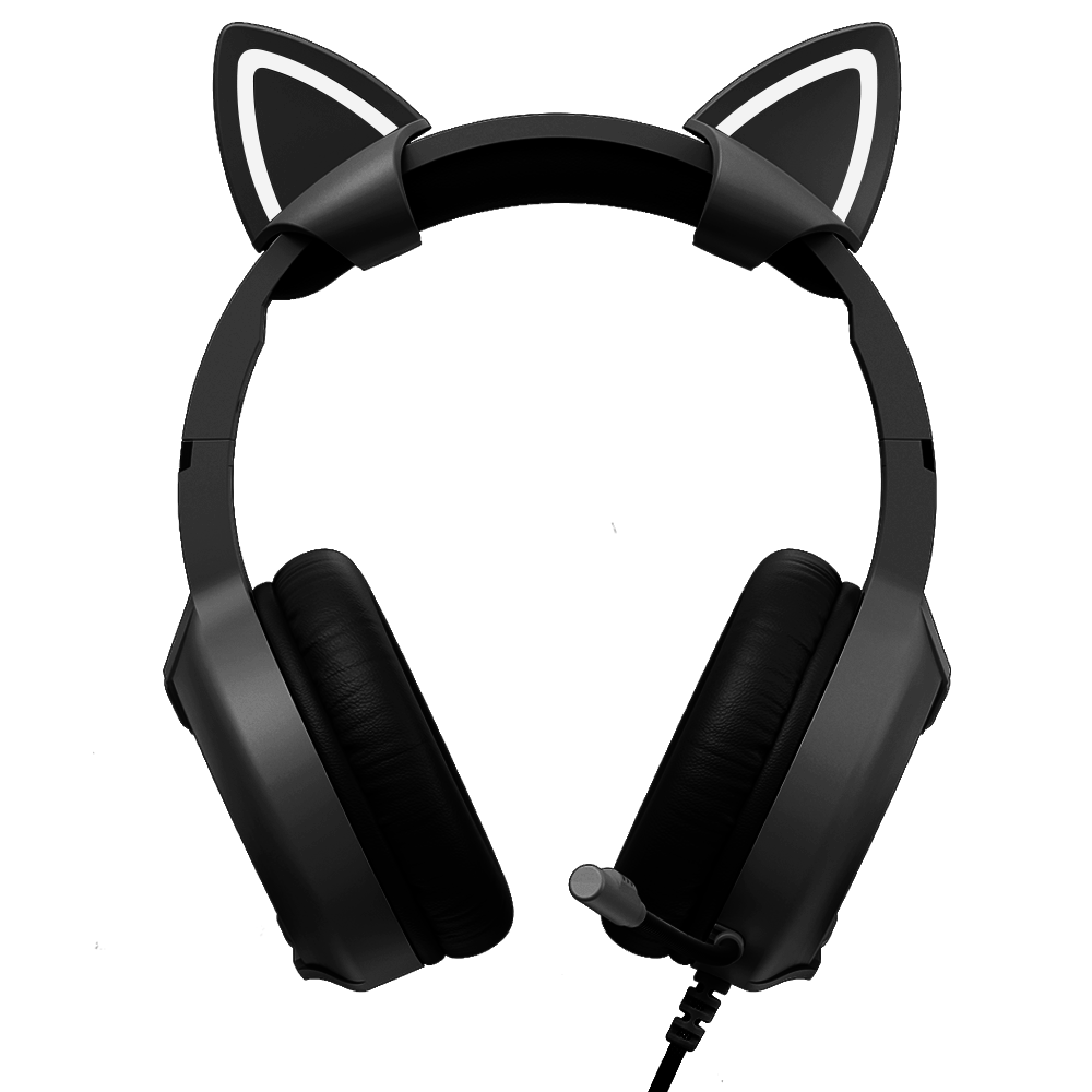 Playmax Cat Ears Black/White