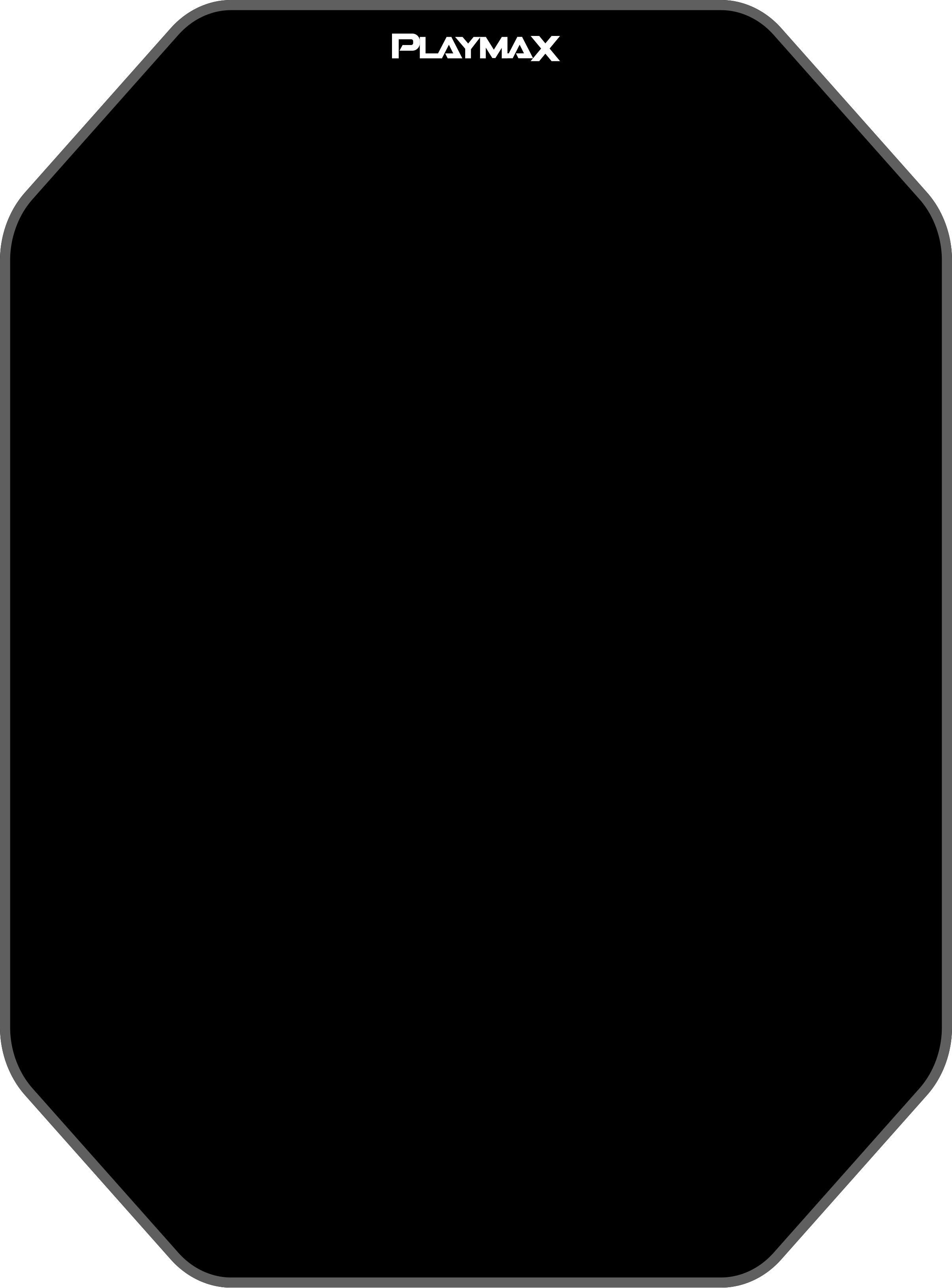 PLAYMAX OCTAGON ANTI-SLIP FLOOR MATS - BLACK