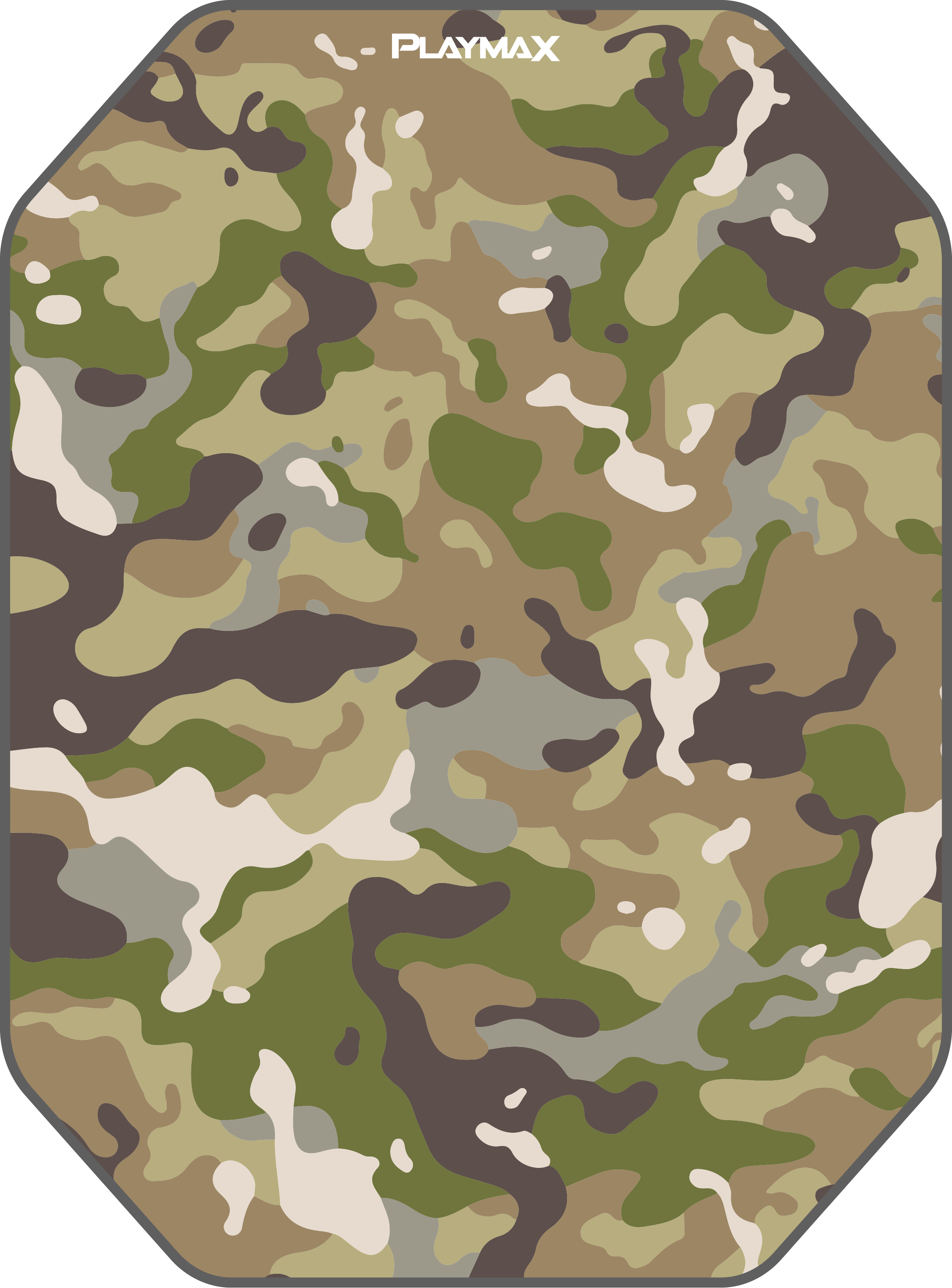 OCTAGON ANTI-SLIP FLOOR MATS - CAMO