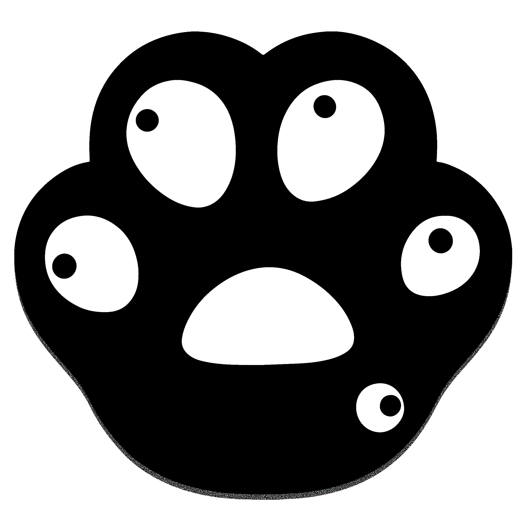 PLAYMAX PAW PRINT MOUSE MAT - BLACK