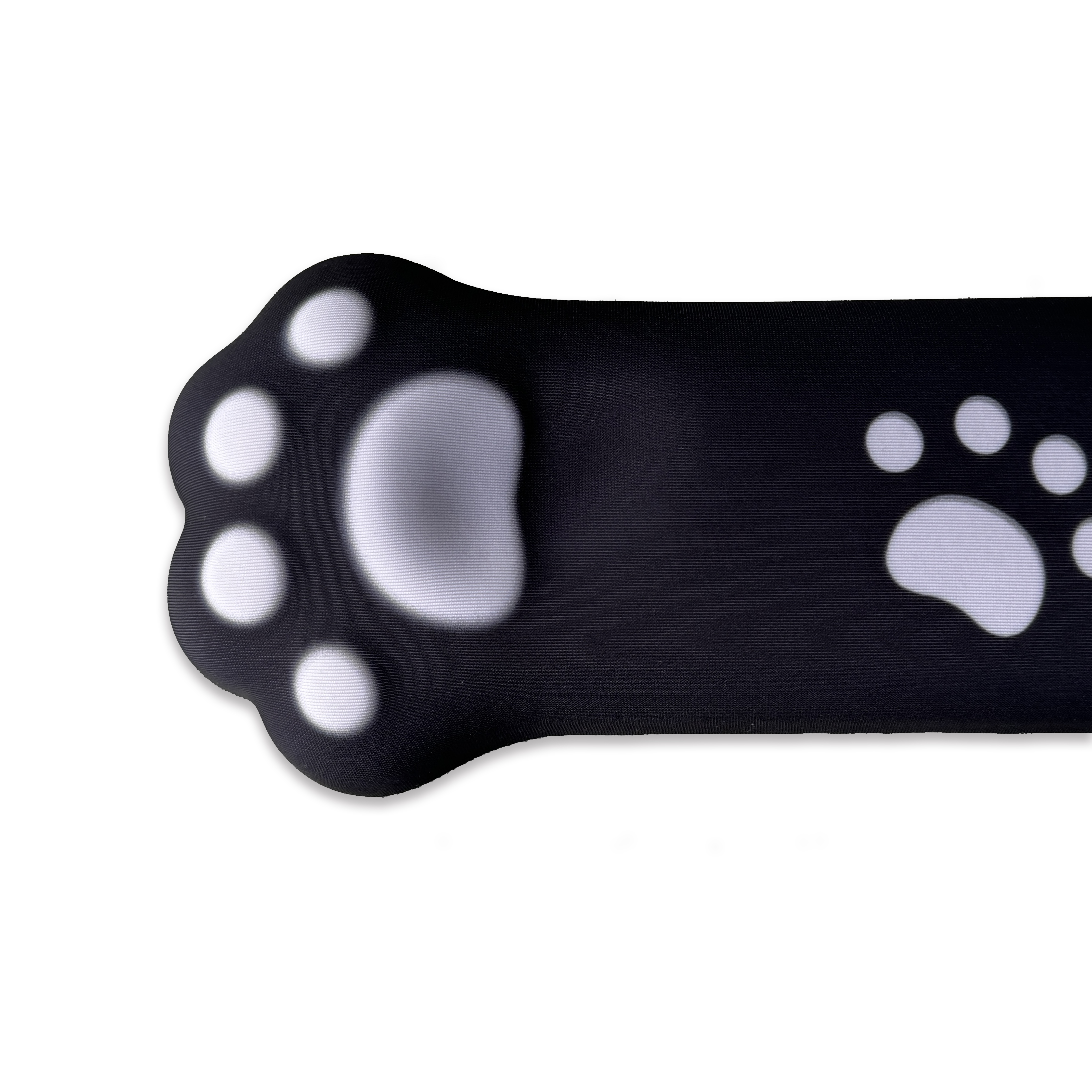 Playmax Paw Print Wrist Rest - Black and White