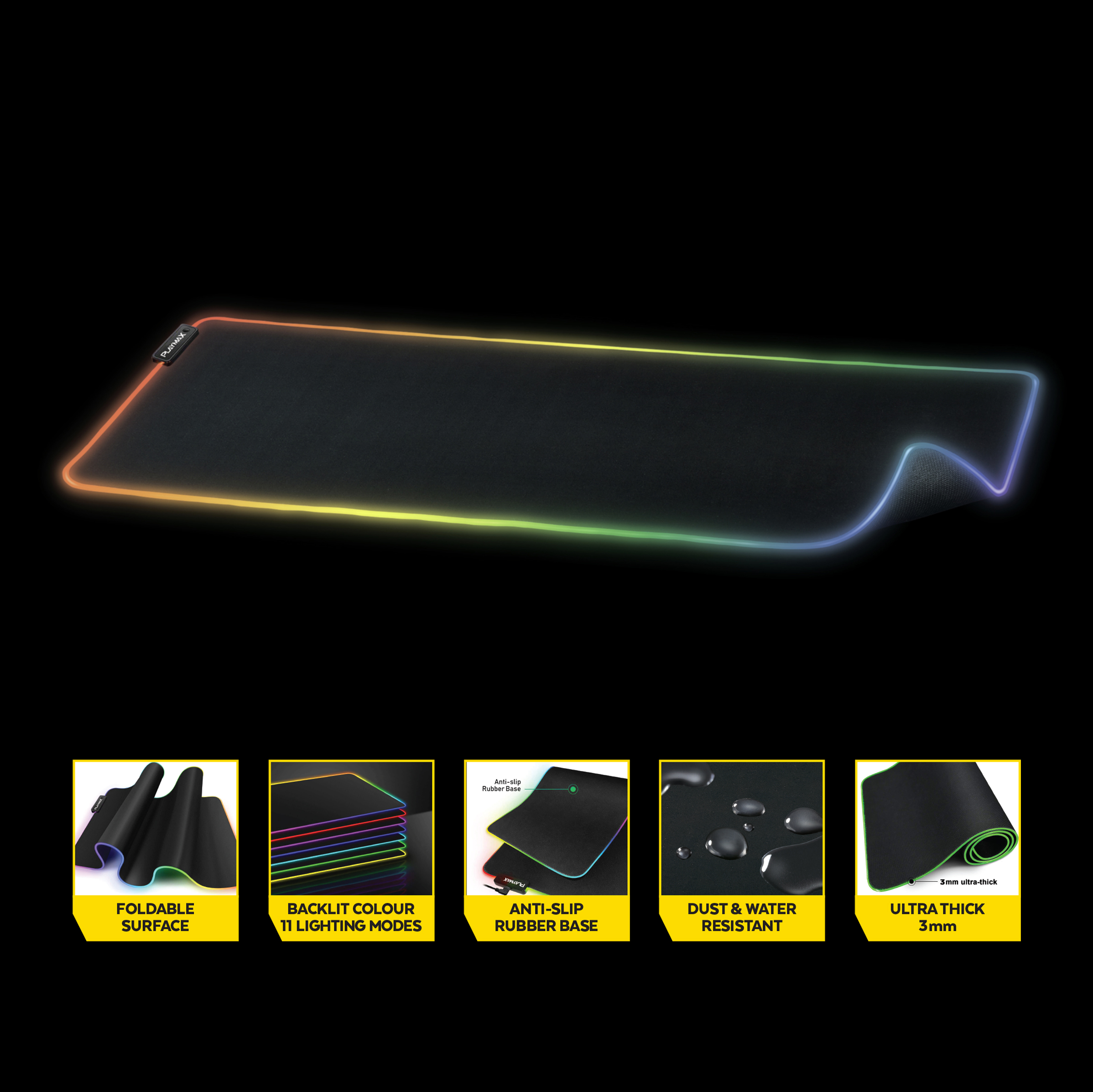 PLAYMAX SURFACE X2 MOUSE PAD RGB