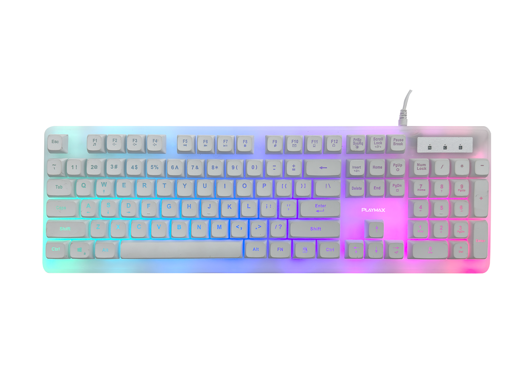 Playmax Aurora keyboard - White