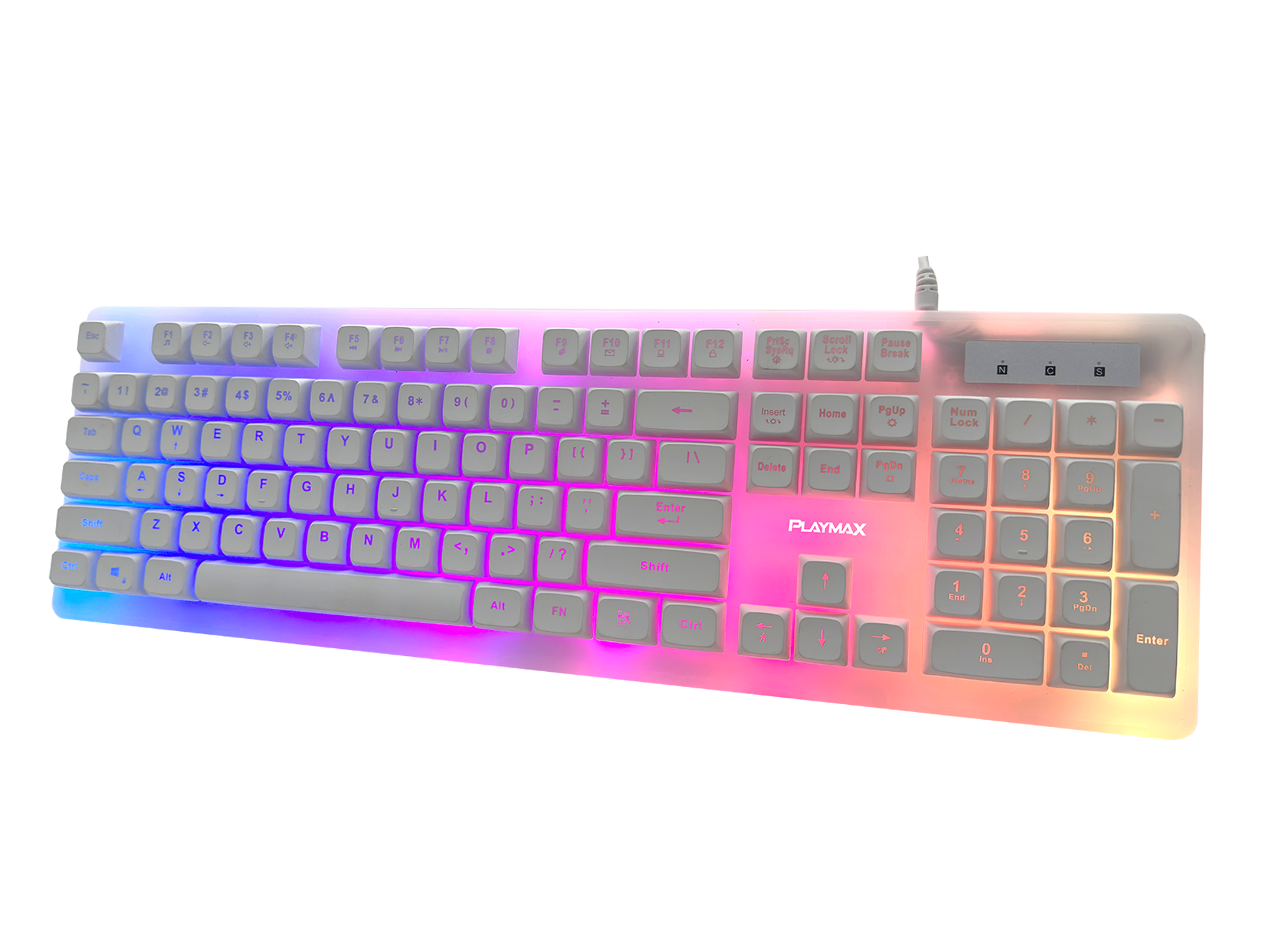 Playmax Aurora keyboard - White
