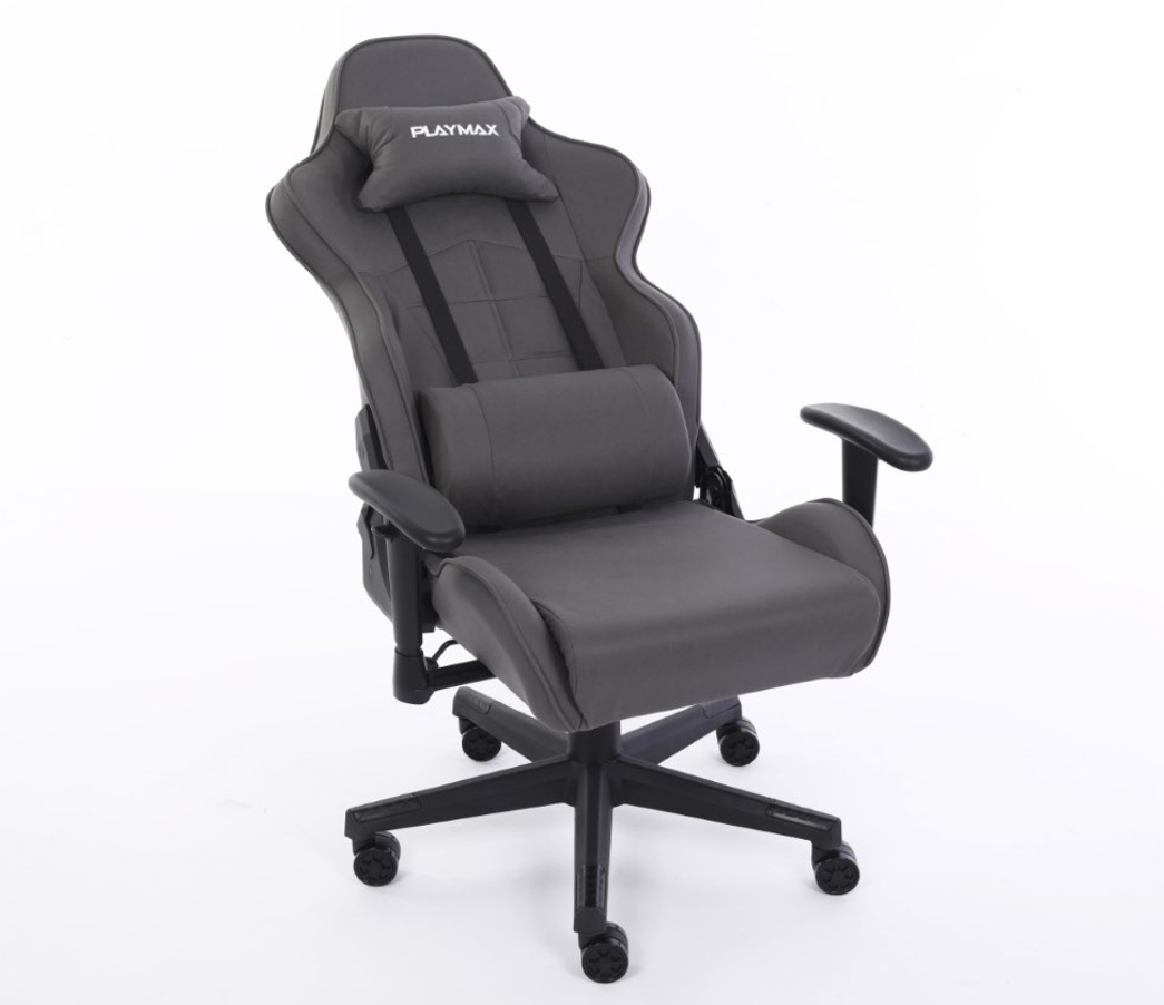 Playmax Fabric Gaming Chair - Grey