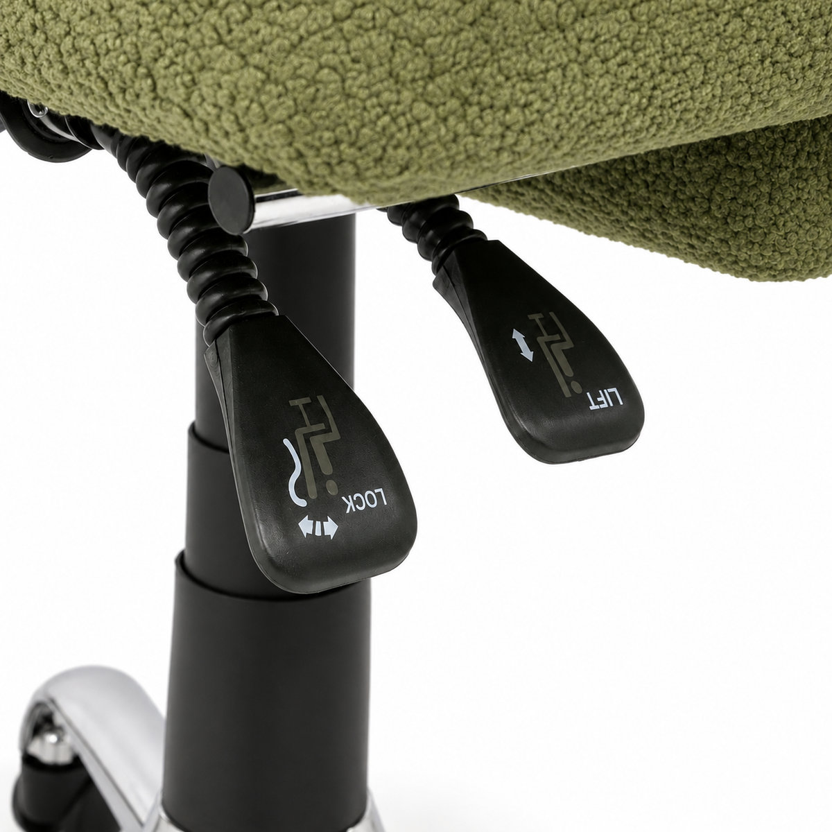 Playmax Studio Cloud Gaming Chair Cross Leg Teddy Sage Green