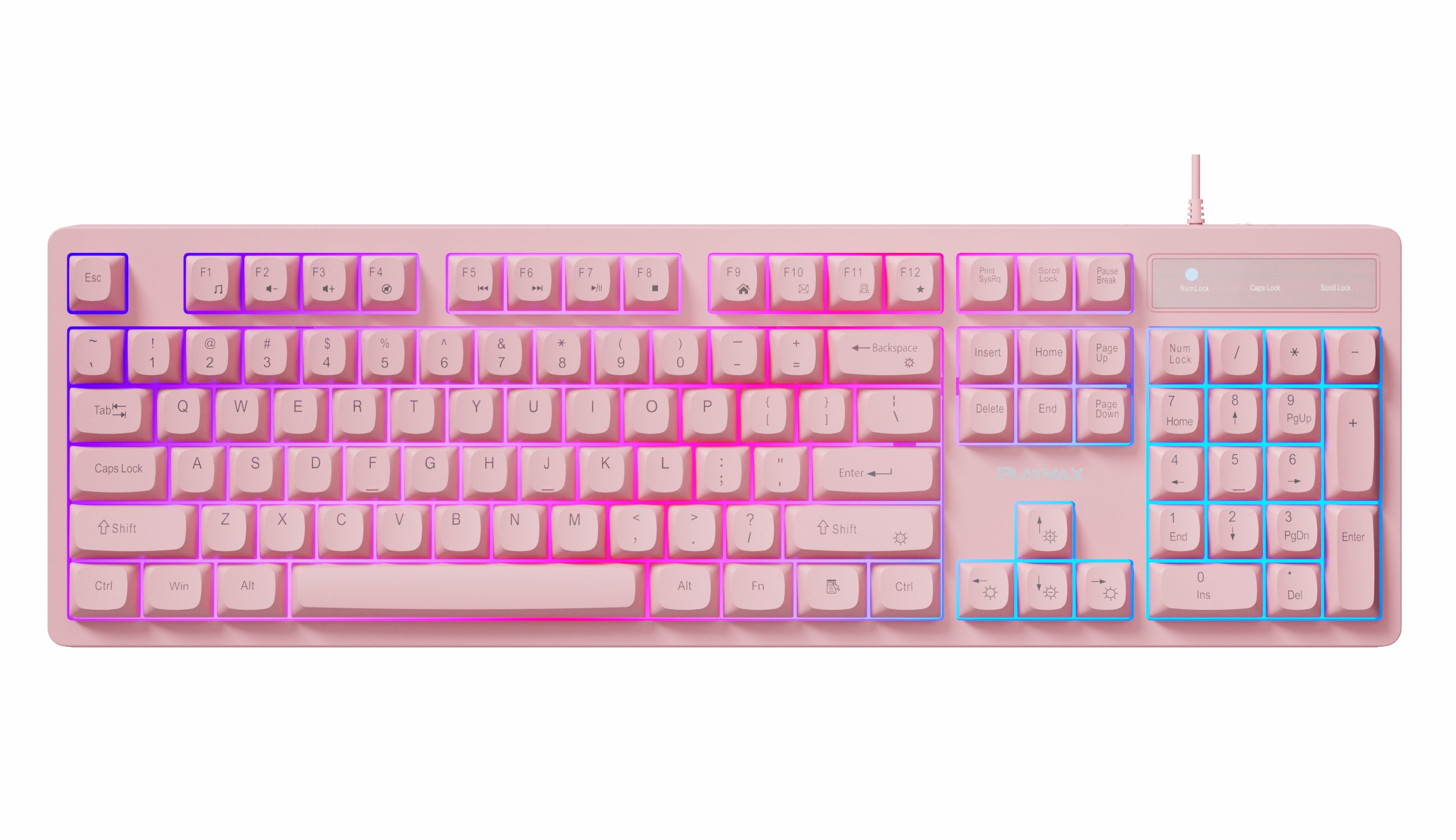 Playmax Pink Taboo Membrane Keyboard
