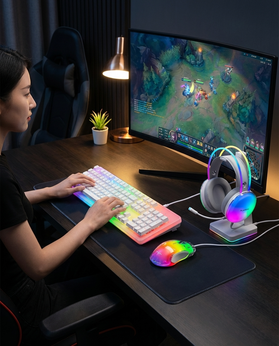 Playmax Aurora keyboard - White