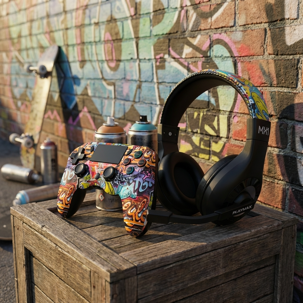 Playmax MX1 Universal Headset Graffiti
