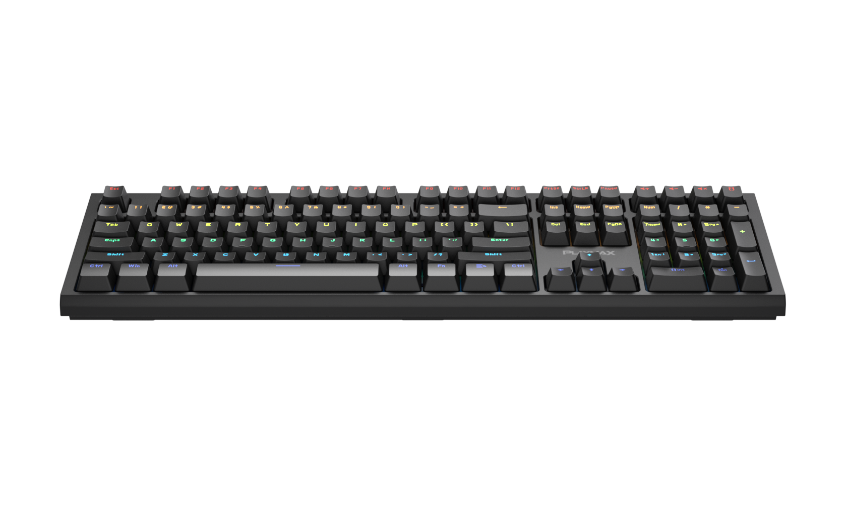 Playmax PRO Black RGB Mechanical Gaming Keyboard (Purple Bonus key caps)