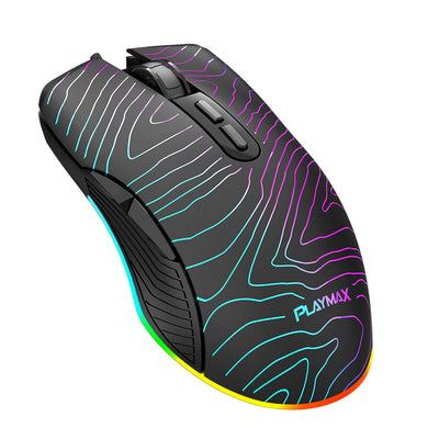 Playmax TOPO Black RGB Gaming Mouse