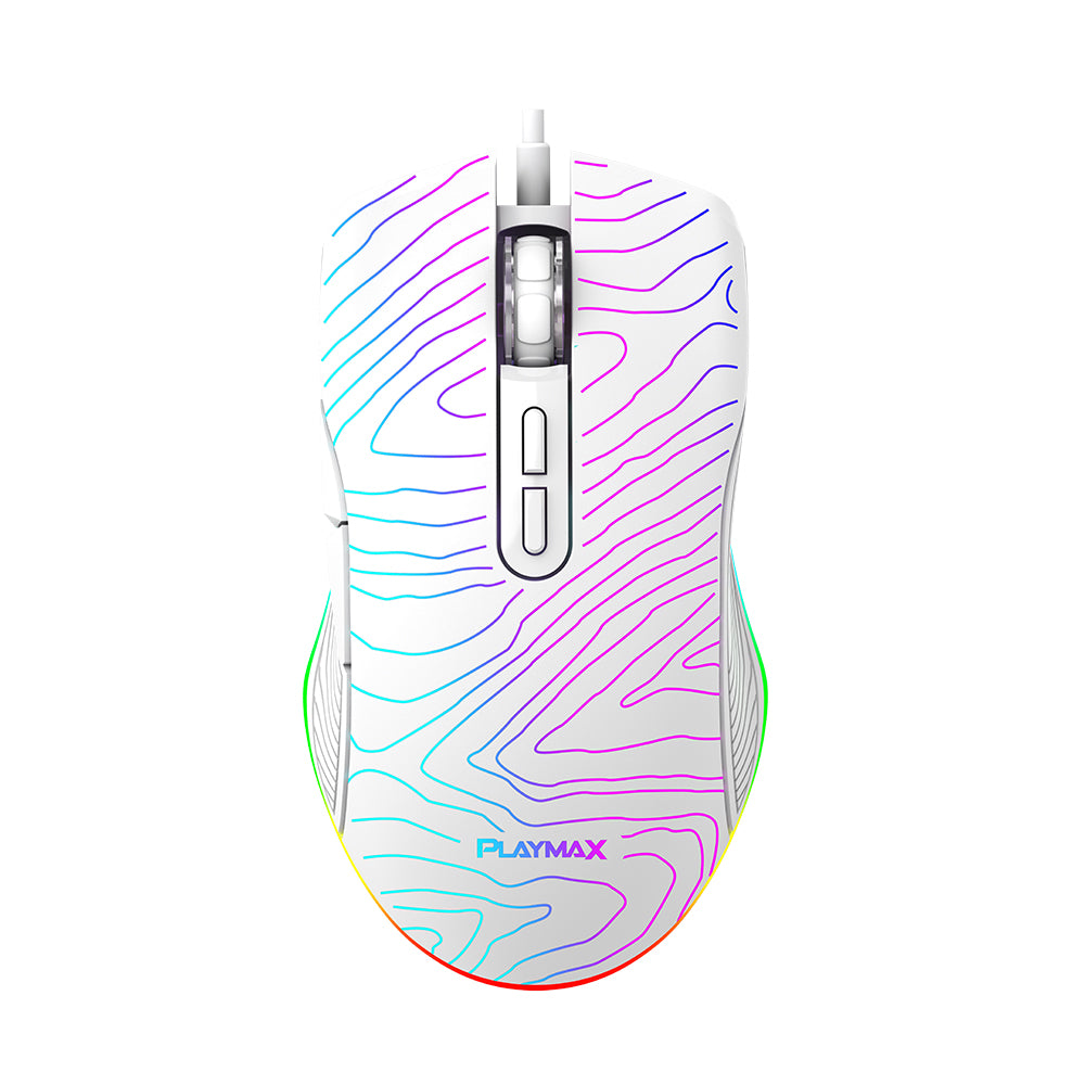 Playmax TOPO White RGB Gaming Mouse