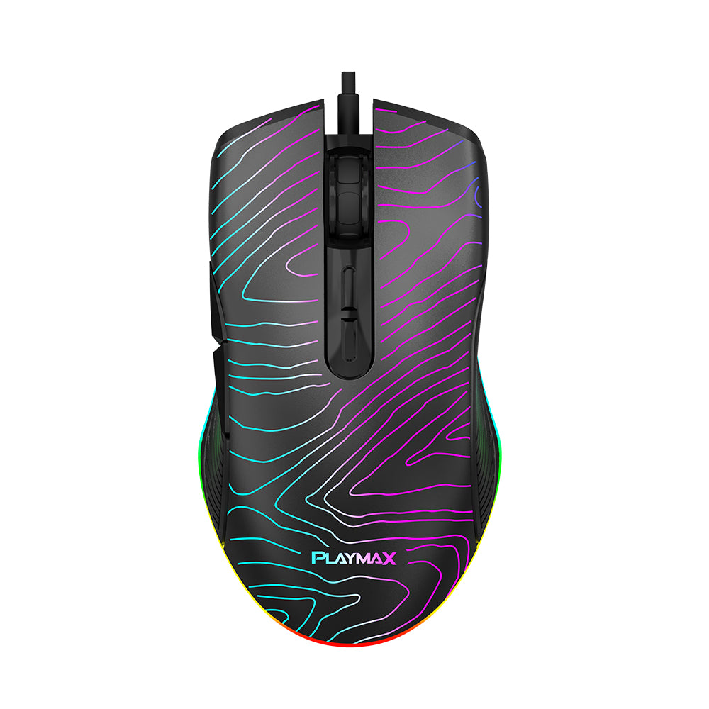 Playmax TOPO Black RGB Gaming Mouse