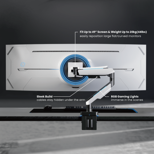 Playmax Heavy-Duty RGB Gaming Monitor Arm