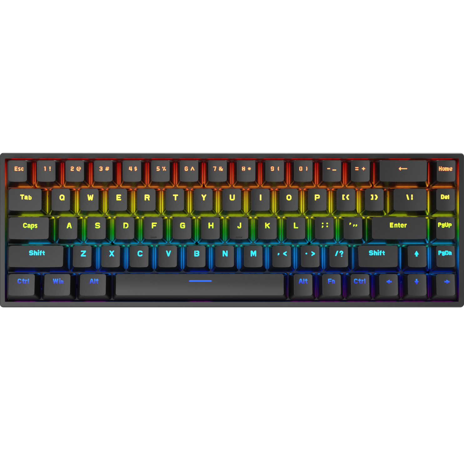 PLAYMAX MINI MECHANICAL GAMING KEYBOARD - BLACK