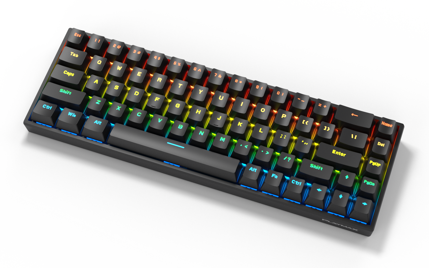 PLAYMAX MINI MECHANICAL GAMING KEYBOARD - BLACK