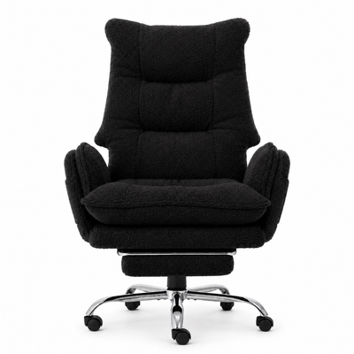 Playmax Studio Cloud Gaming Chair Cross Leg Teddy Black