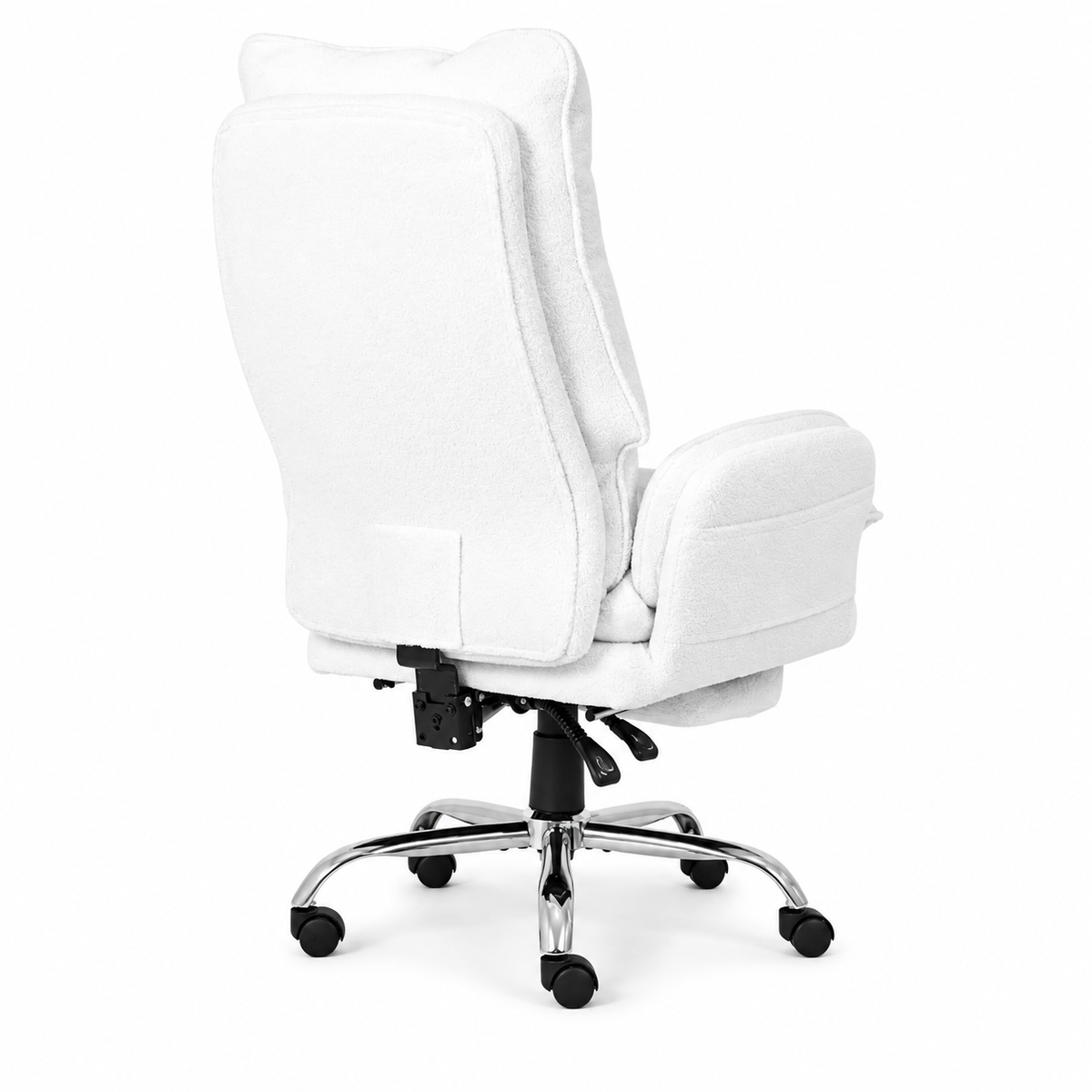 Playmax Studio Cloud Gaming Chair Cross Leg Teddy White