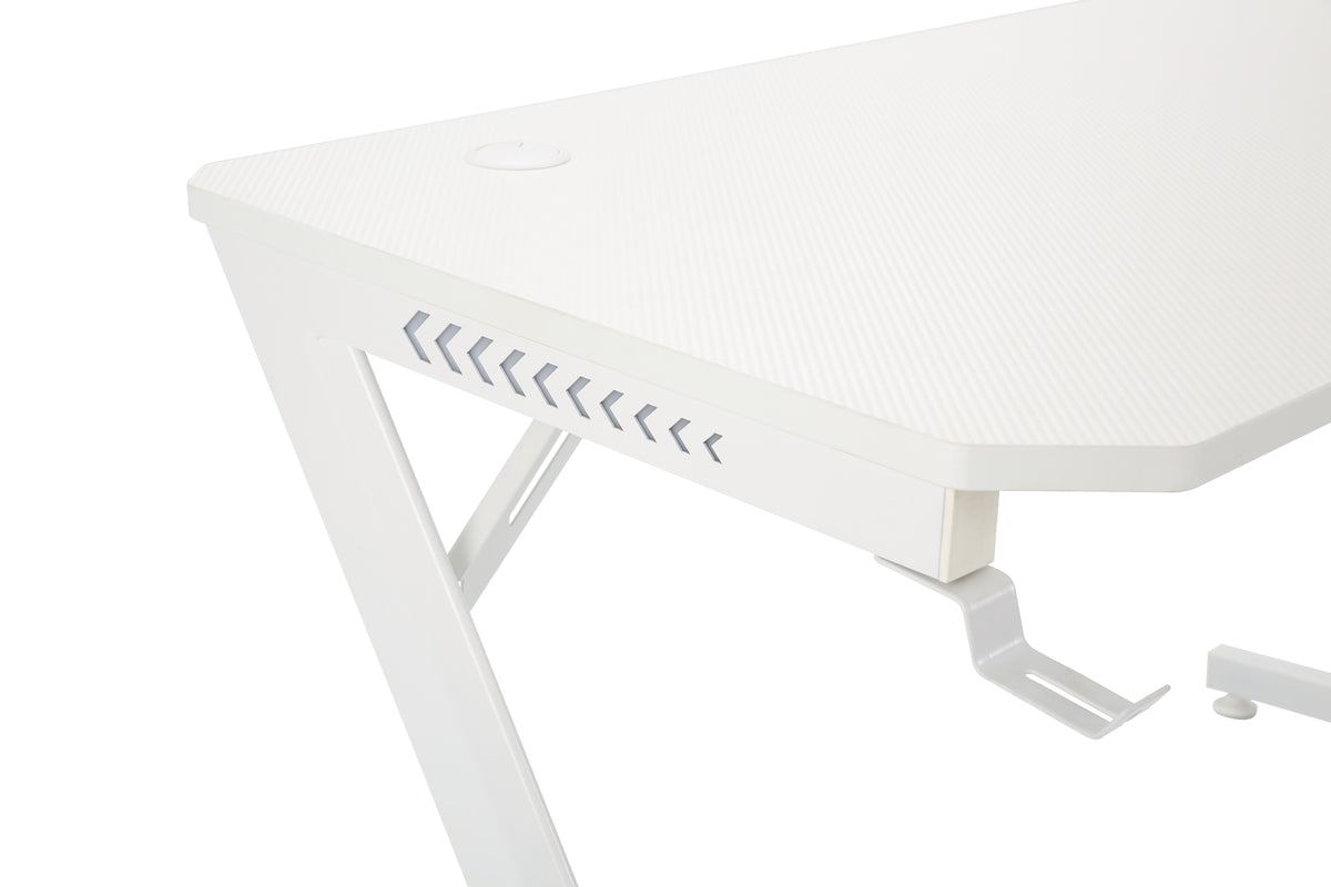 Playmax Studio Cyber Gaming Desk RGB White