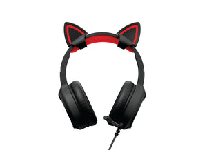 PLAYMAX CAT EAR HEADSET - BLACK