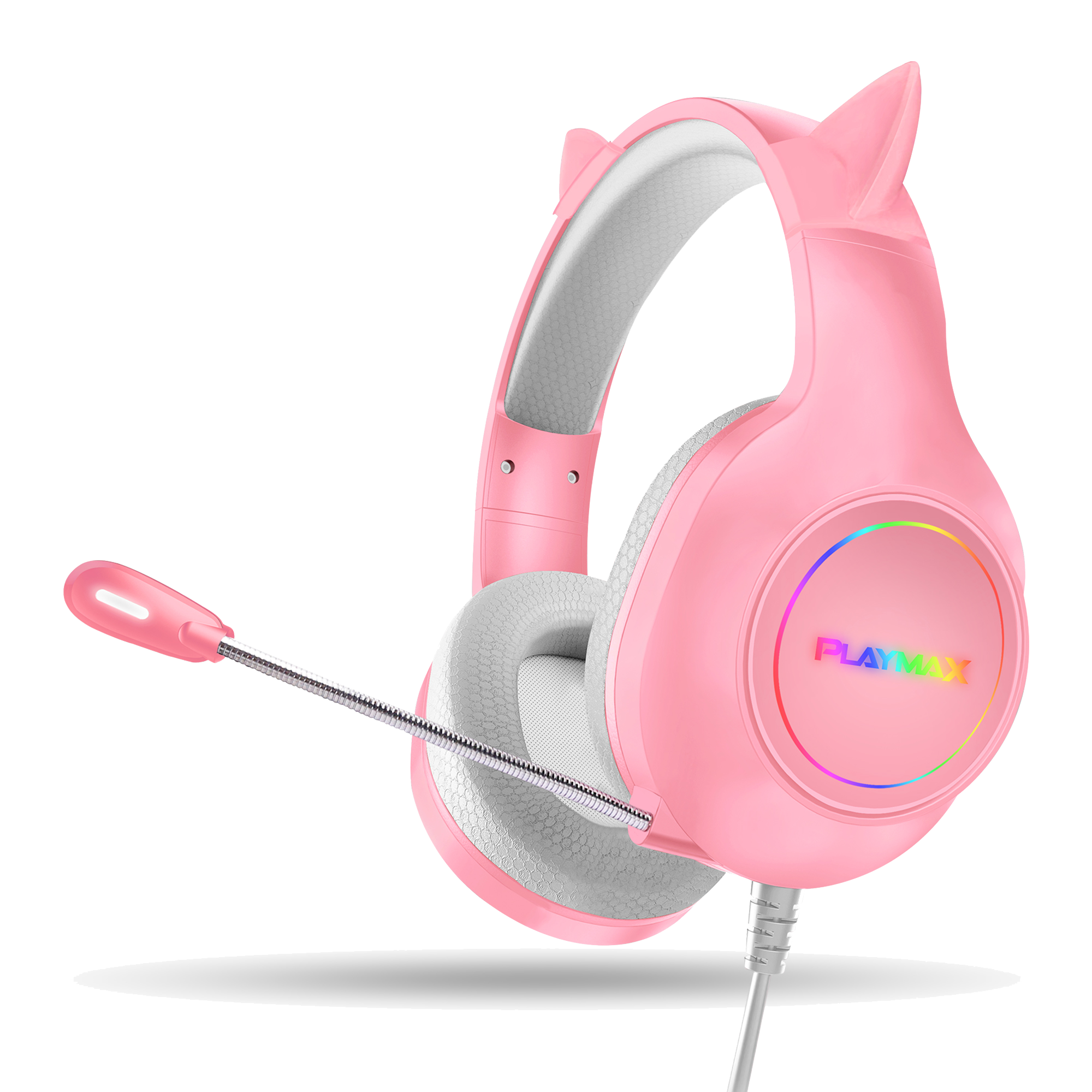 Playmax RGB Cat Ear Headset - Pink (New)