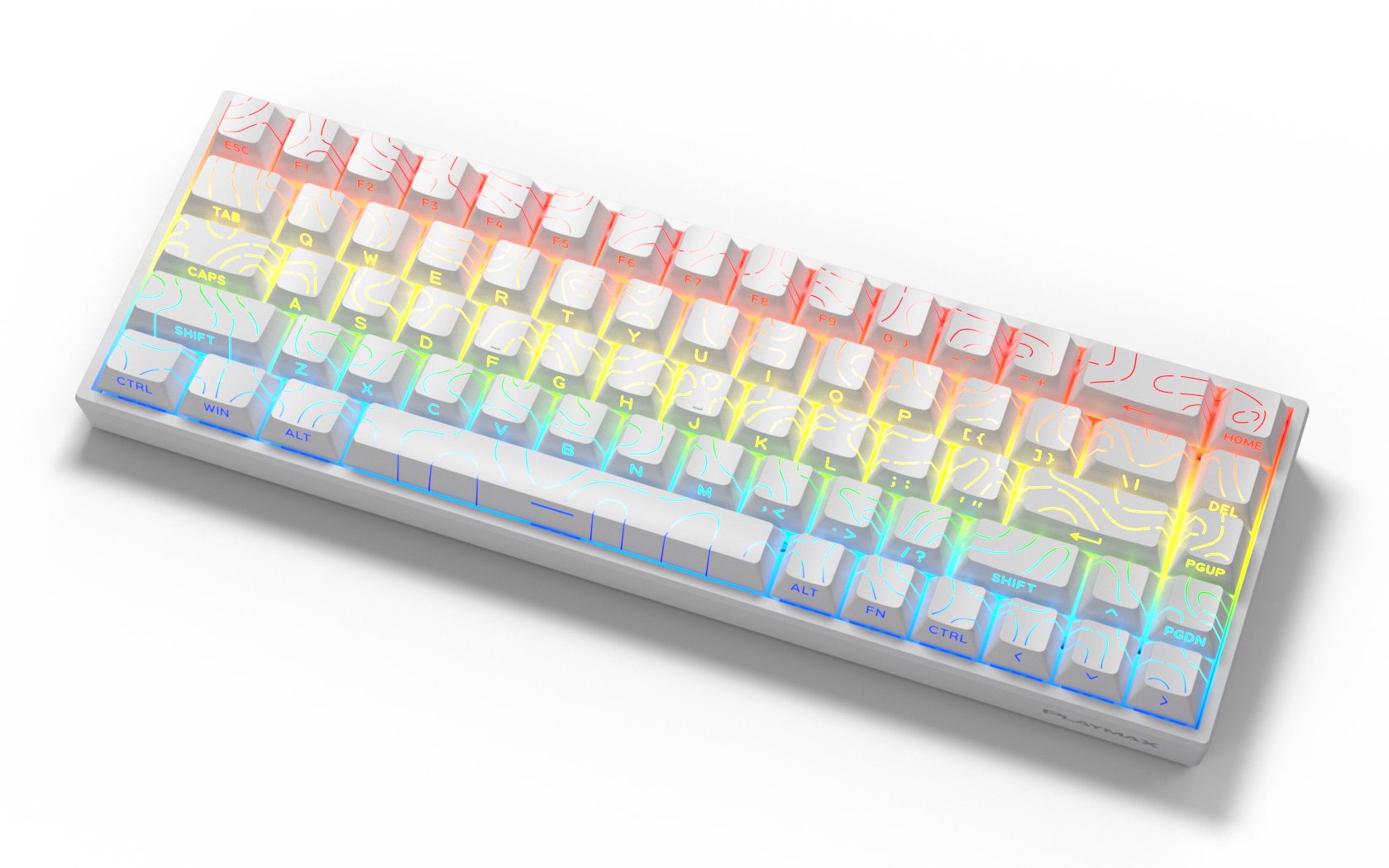 PLAYMAX MINI MECHANICAL GAMING KEYBOARD -  TOPO