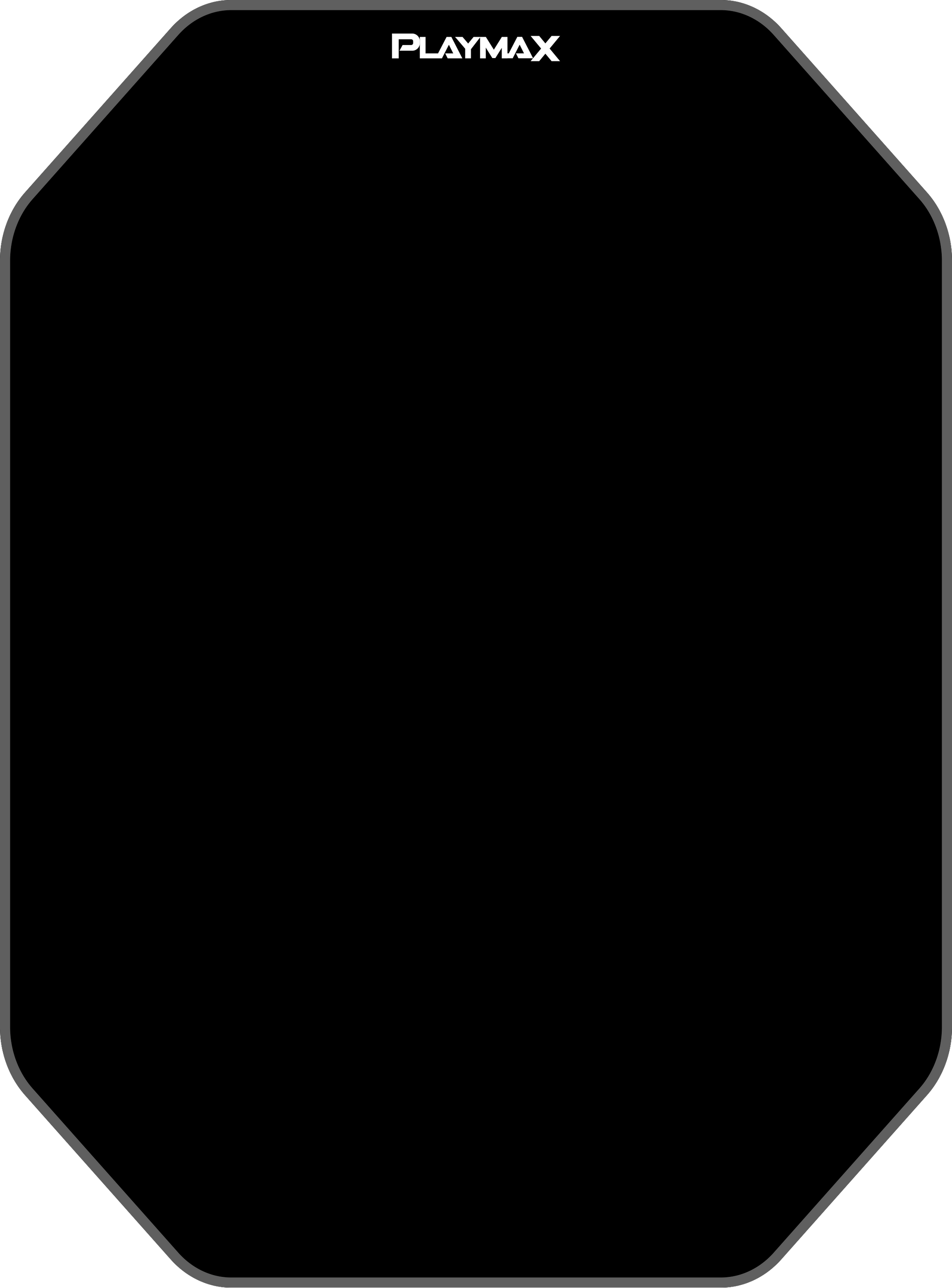 PLAYMAX OCTAGON ANTI-SLIP FLOOR MATS - BLACK