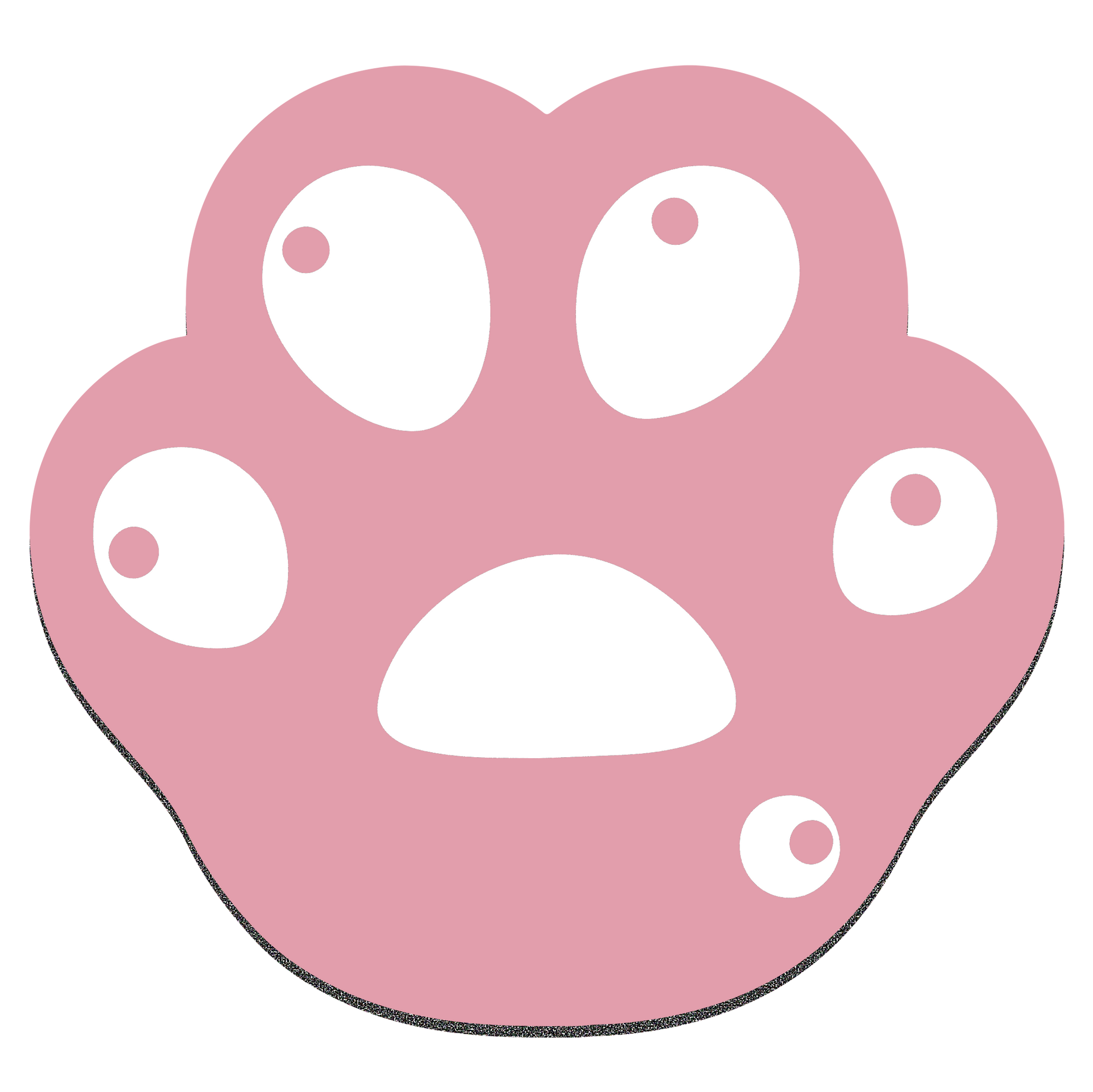 PAW PRINT MOUSE MAT - PINK