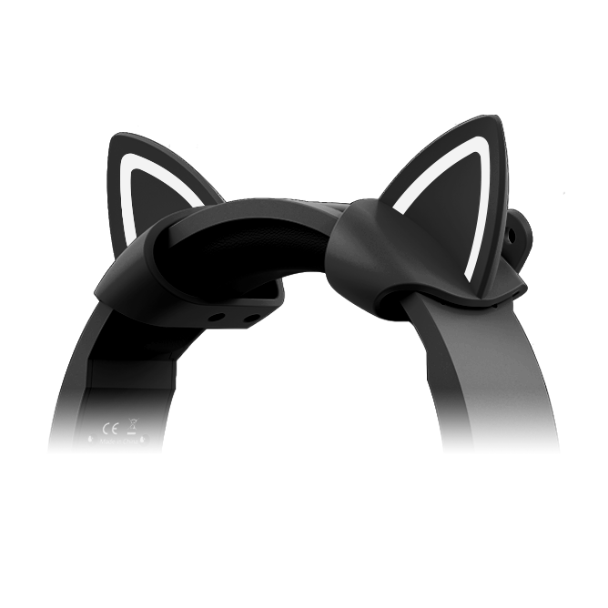 Playmax Cat Ears Black/White