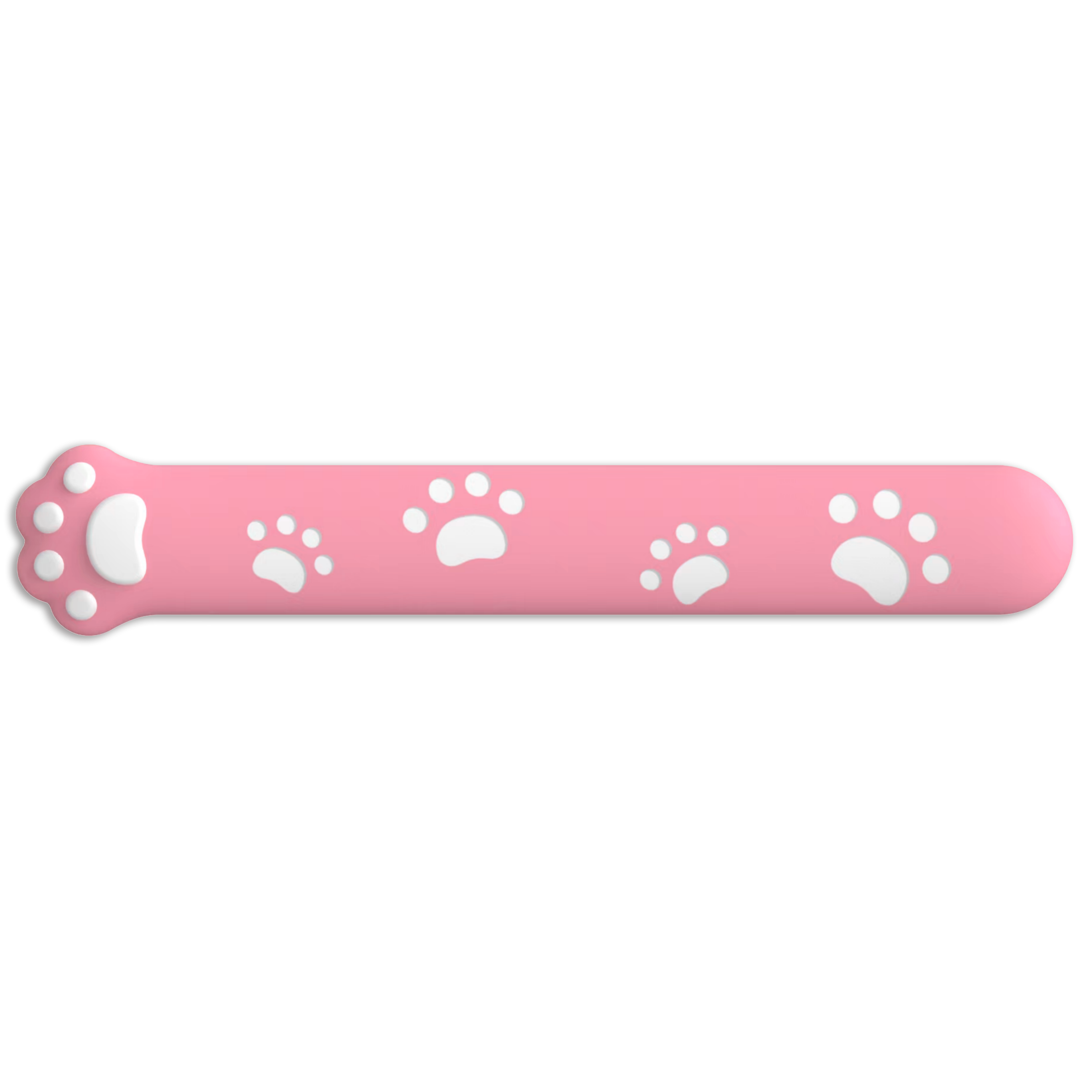 Playmax Paw Print Wrist Rest- Pink and White