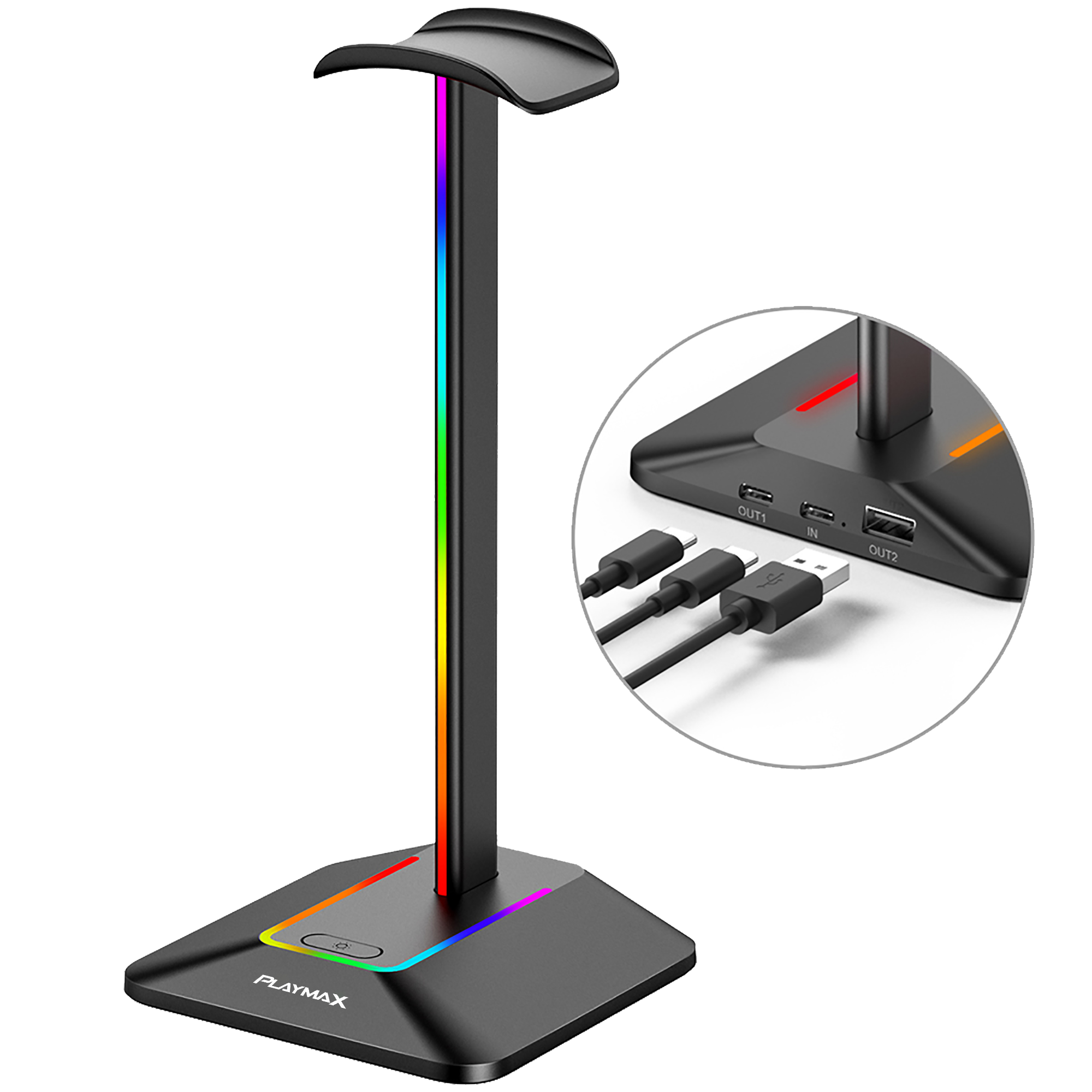 PLAYMAX RGB HEADSET STAND