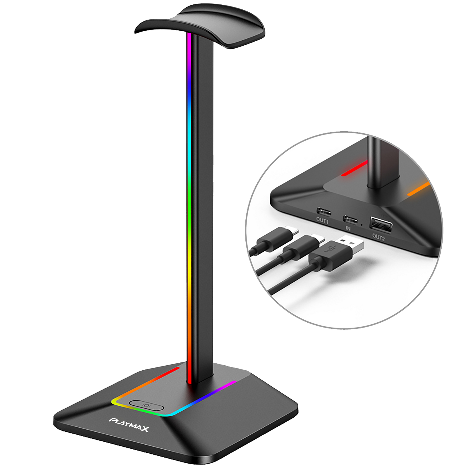 PLAYMAX RGB HEADSET STAND
