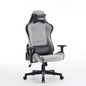 PLAYMAX FABRIC ELITE GAMING CHAIR LIGHT GREY