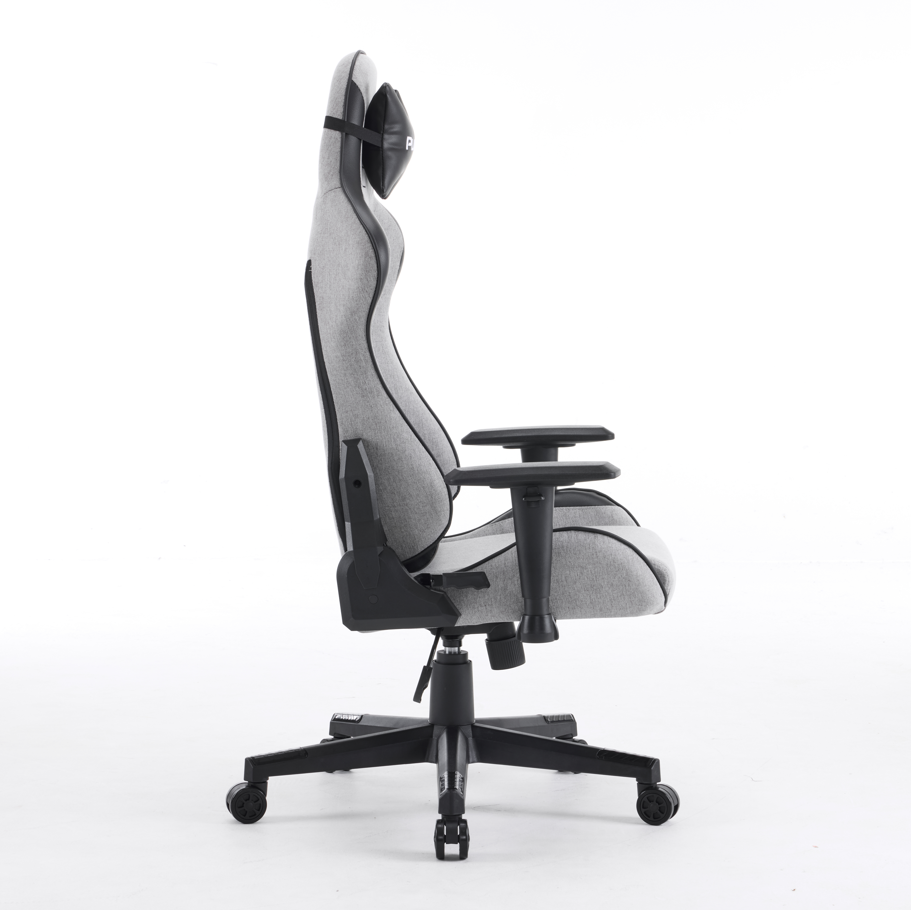 PLAYMAX FABRIC ELITE GAMING CHAIR LIGHT GREY